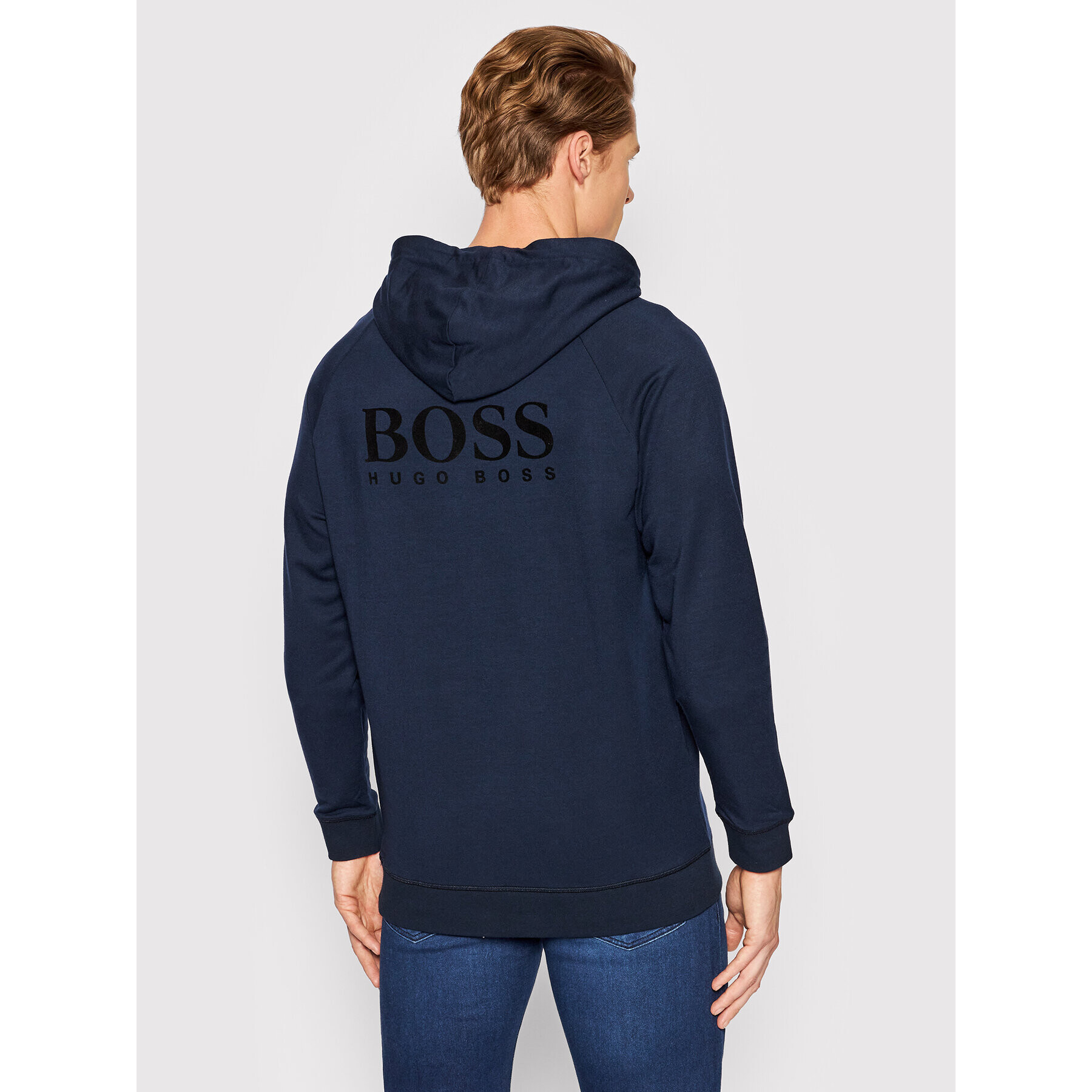 Boss Mikina Fashion 50460351 Tmavomodrá Regular Fit - Pepit.cz