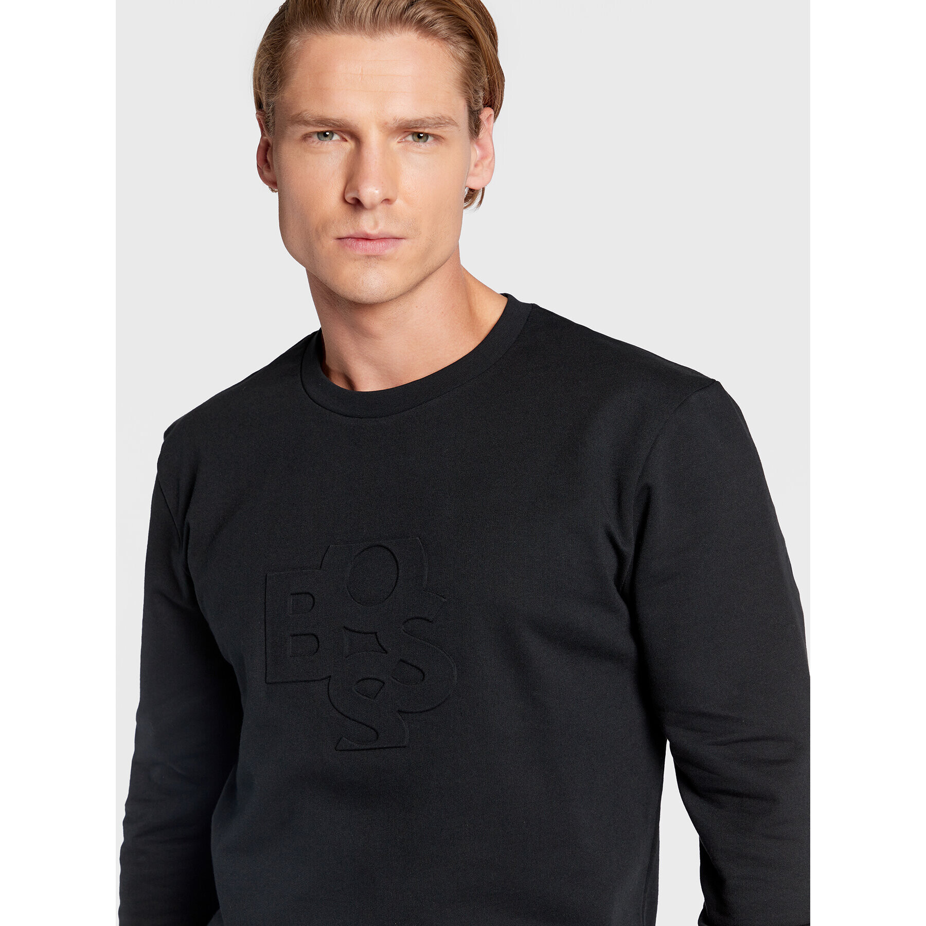 Boss Mikina Heritage 50480681 Černá Regular Fit - Pepit.cz