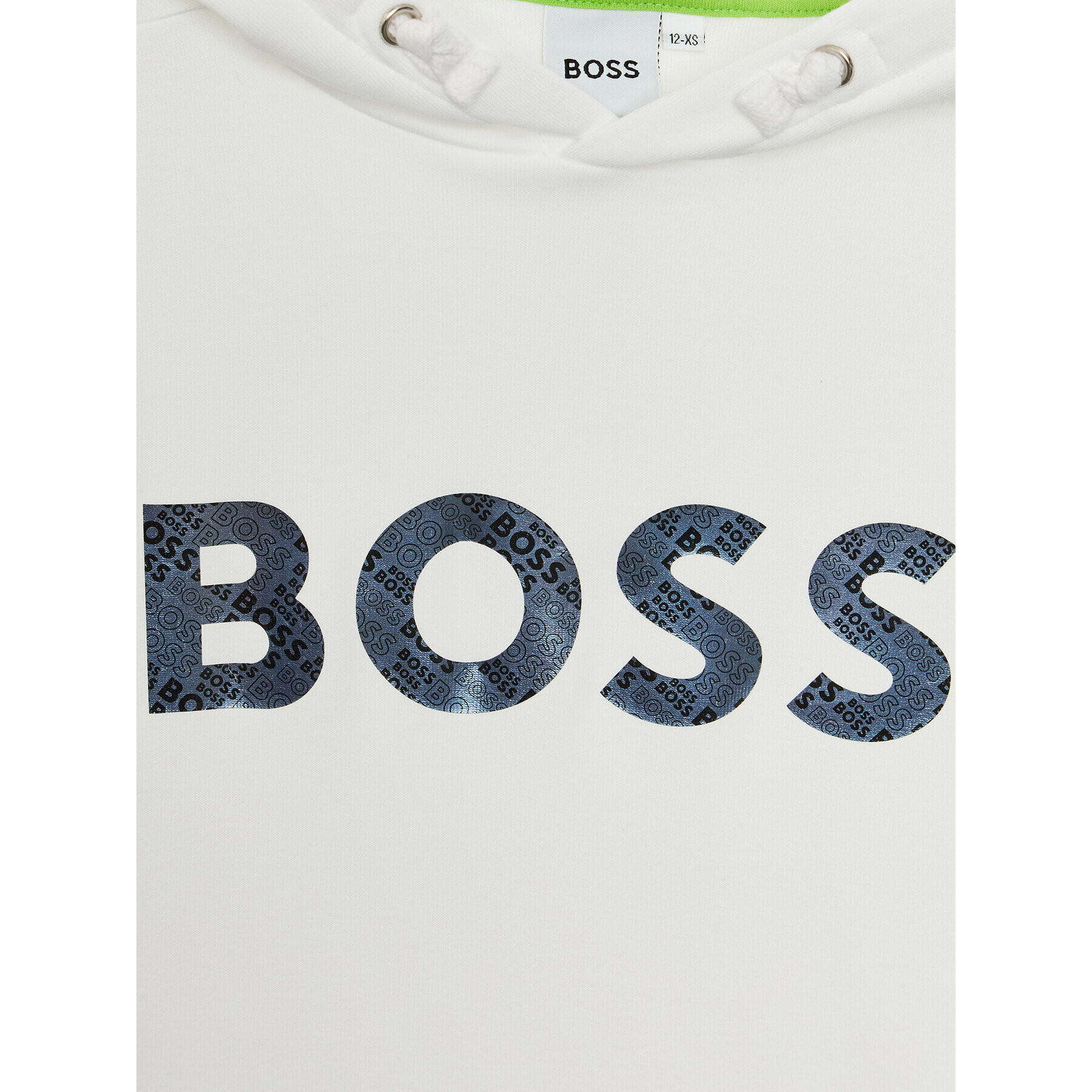 Boss Mikina J25O46 D Bílá Regular Fit - Pepit.cz