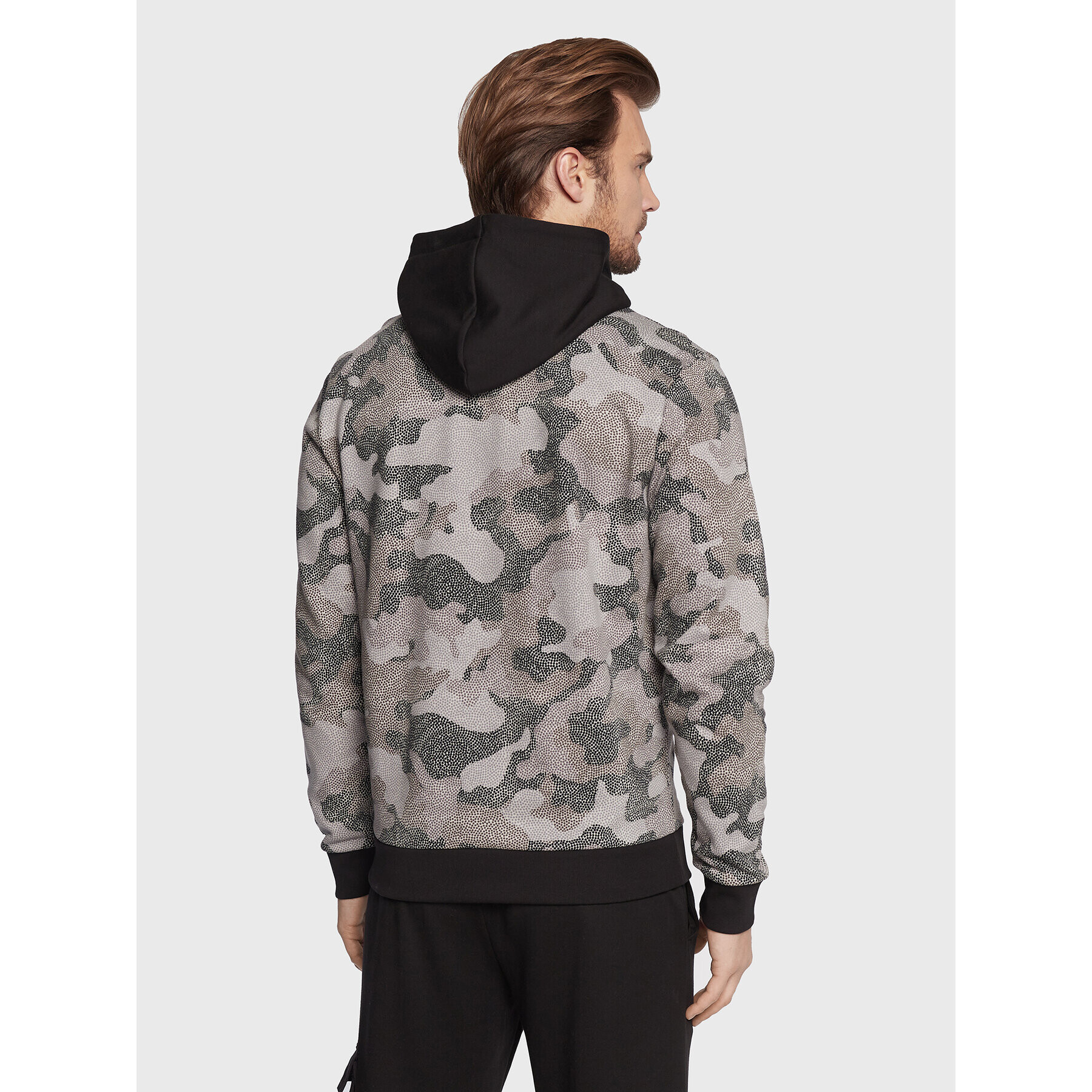 Boss Mikina NBA Camo 50477453 Šedá Regular Fit - Pepit.cz