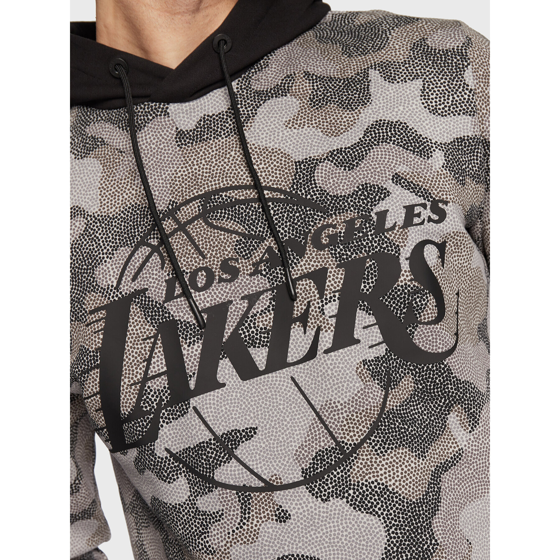 Boss Mikina NBA Camo 50477453 Šedá Regular Fit - Pepit.cz