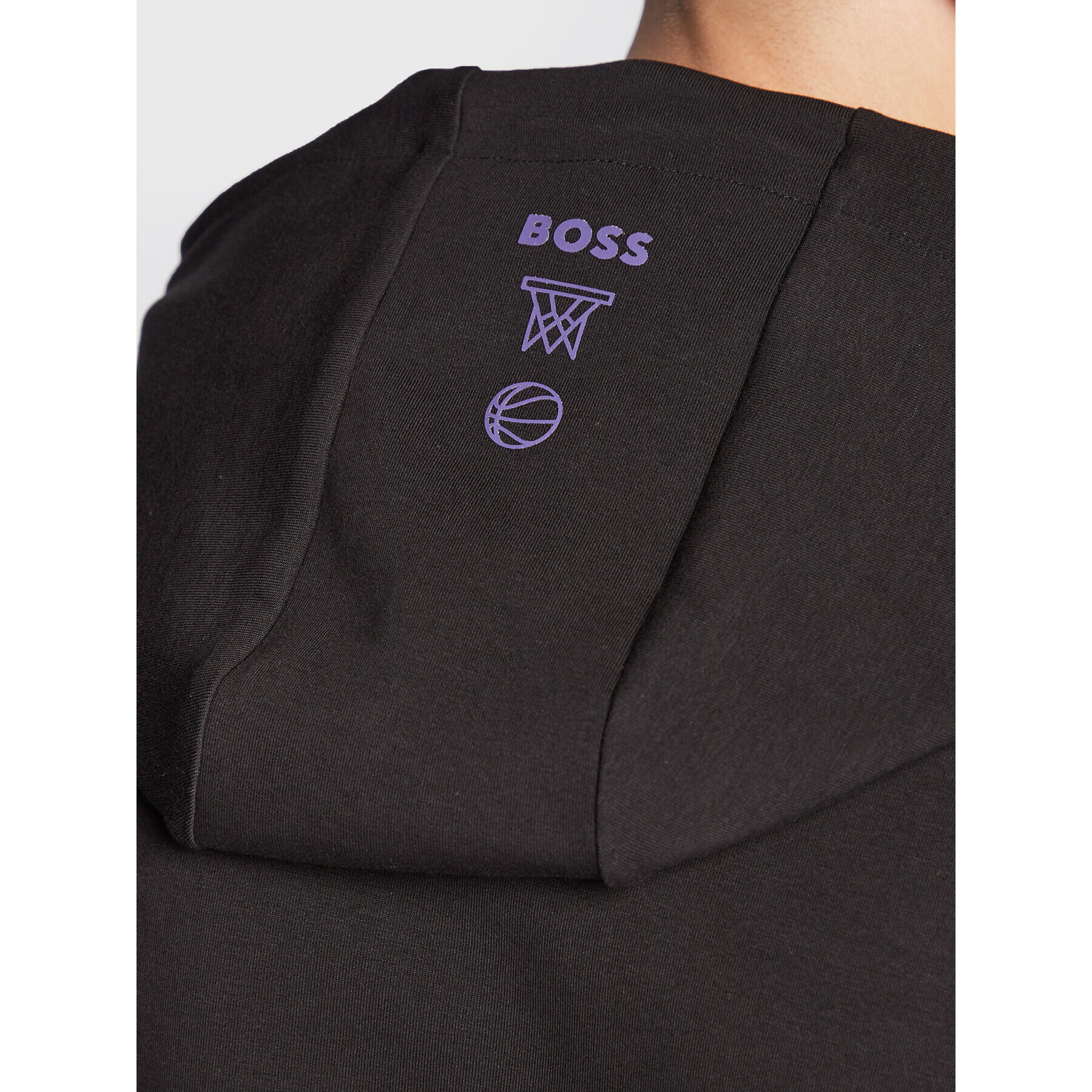 Boss Mikina NBA Wbounce_2 50477404 Černá Regular Fit - Pepit.cz