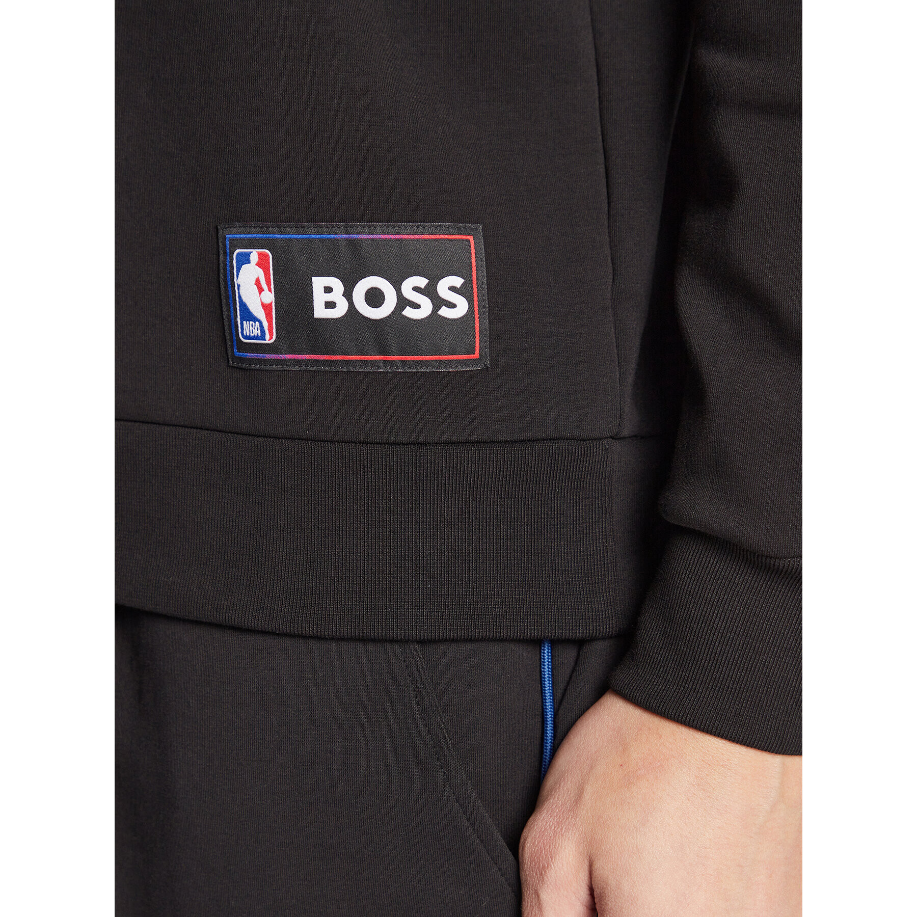 Boss Mikina NBA Wbounce_2 50477404 Černá Regular Fit - Pepit.cz