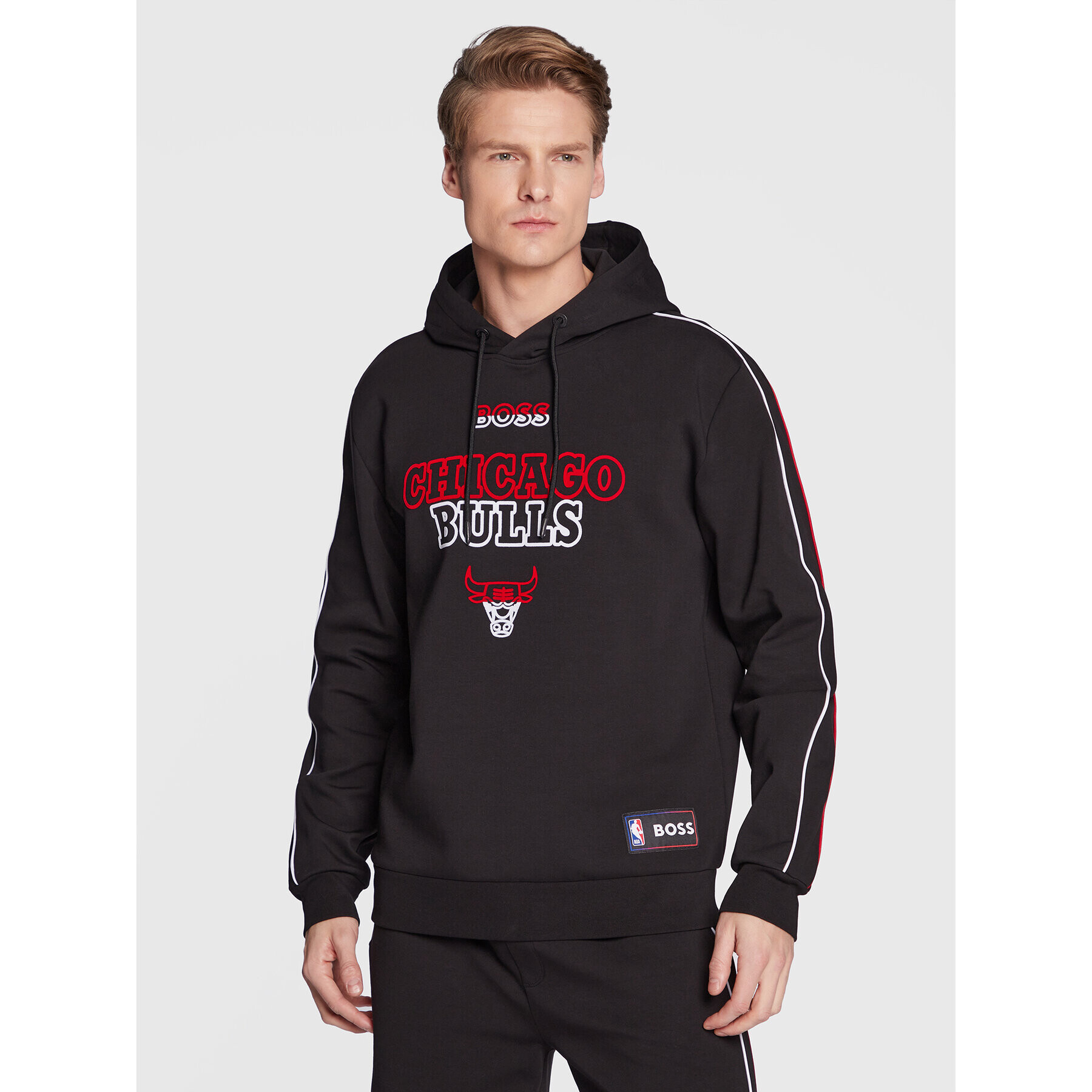 Boss Mikina NBA Wbounce_2 50477404 Černá Regular Fit - Pepit.cz