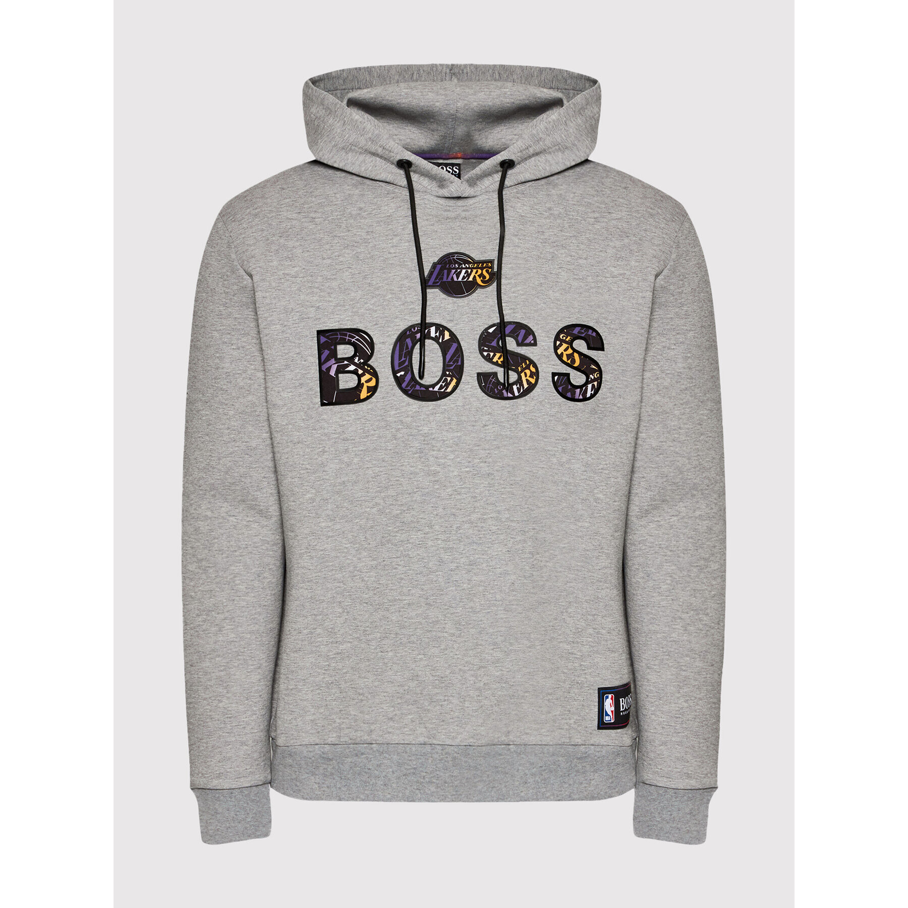 Boss Mikina NBA WBounce2_2 50461971 Šedá Relaxed Fit - Pepit.cz