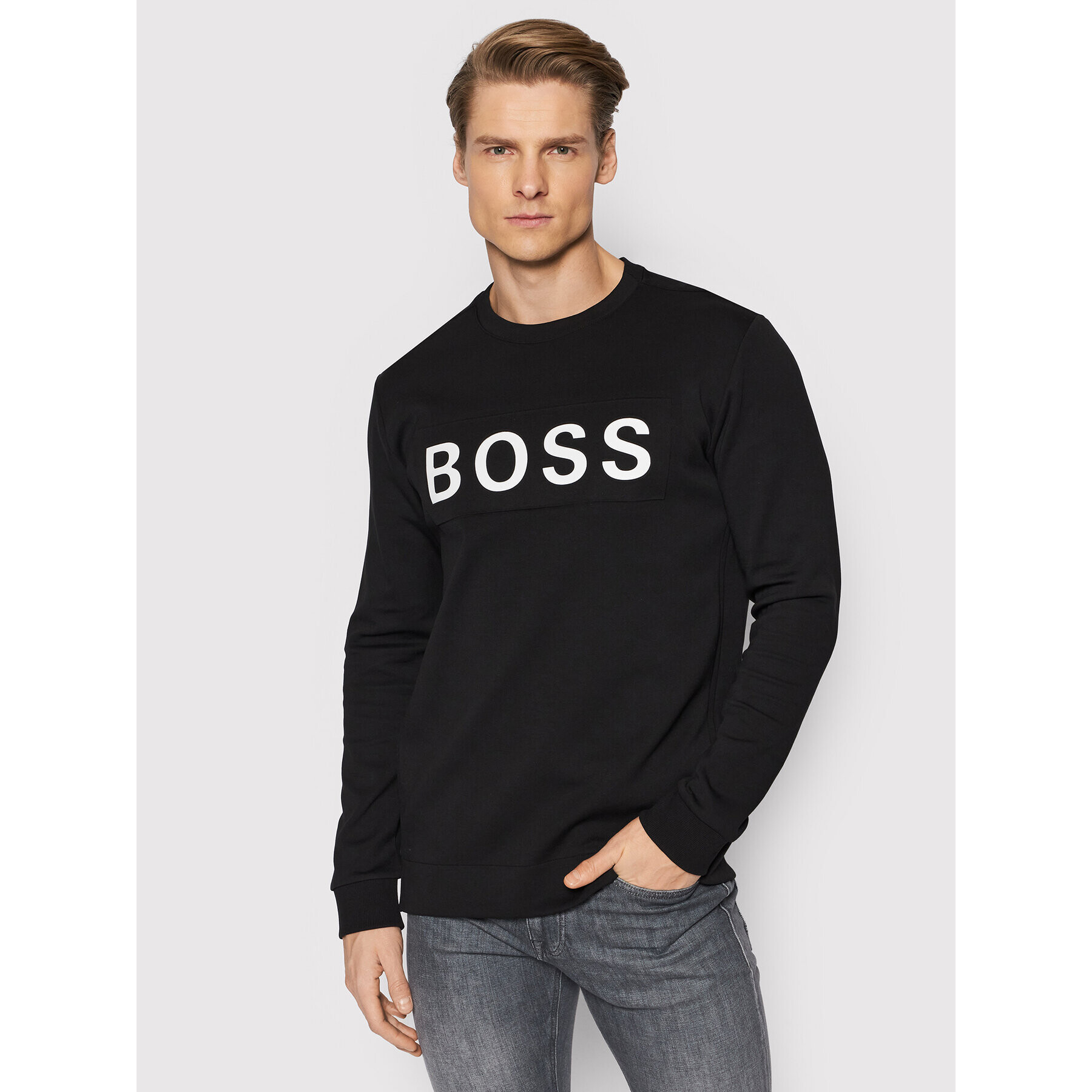 Boss Mikina Salbo 1 50461623 Černá Regular Fit - Pepit.cz