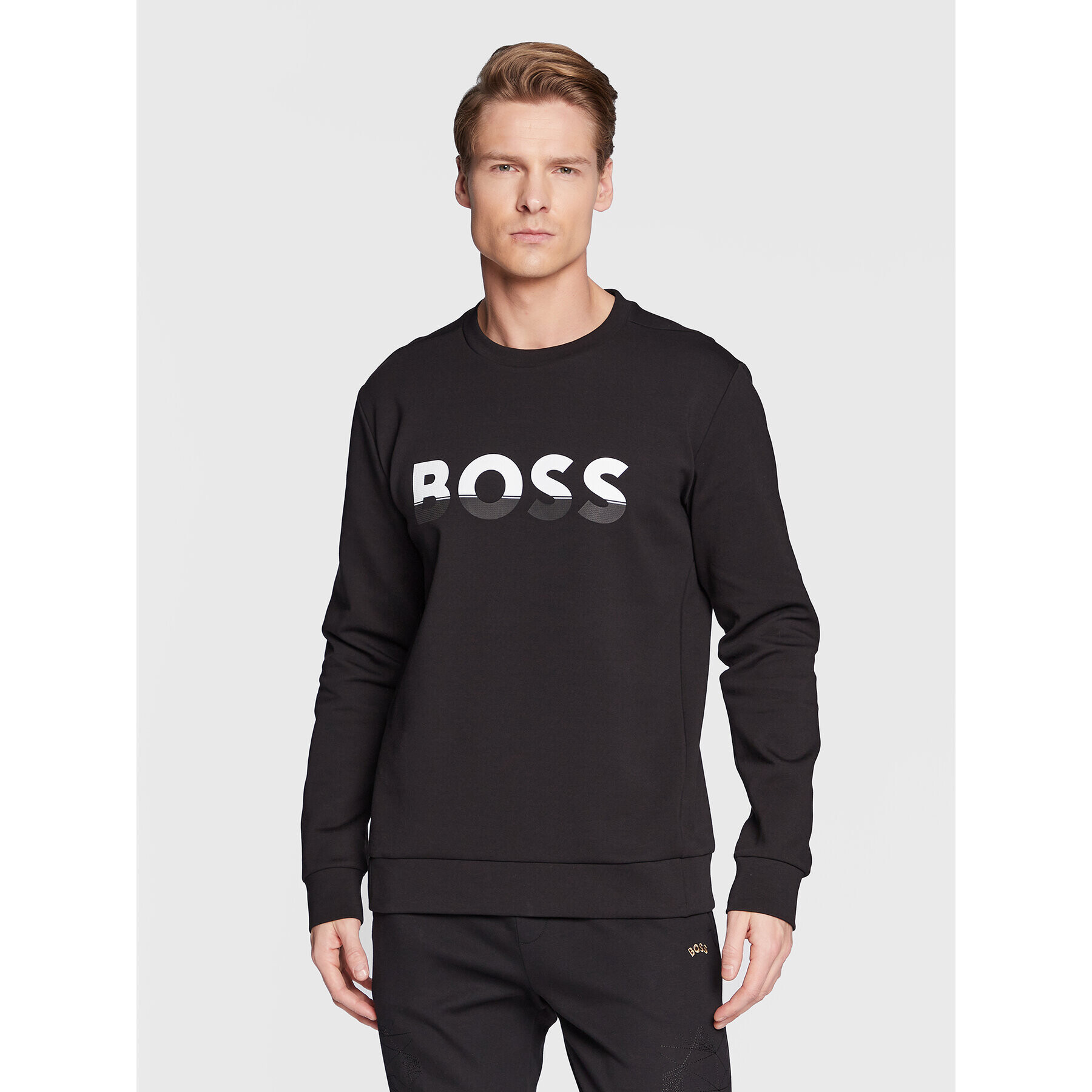 Boss Mikina Salbo 1 50477043 Černá Regular Fit - Pepit.cz