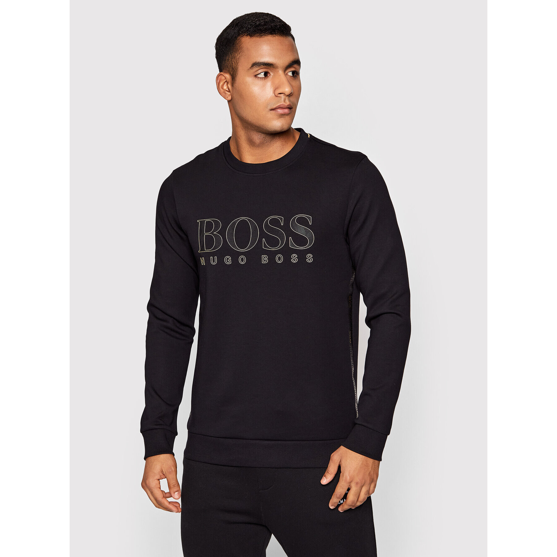 Boss Mikina Salbo Iconic 50448186 Černá Slim Fit - Pepit.cz