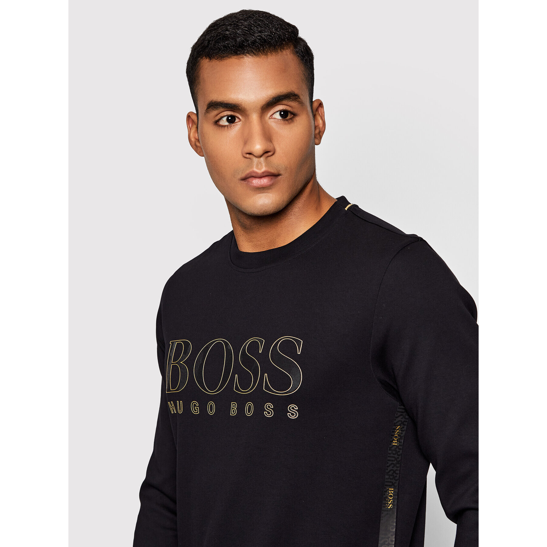 Boss Mikina Salbo Iconic 50448186 Černá Slim Fit - Pepit.cz