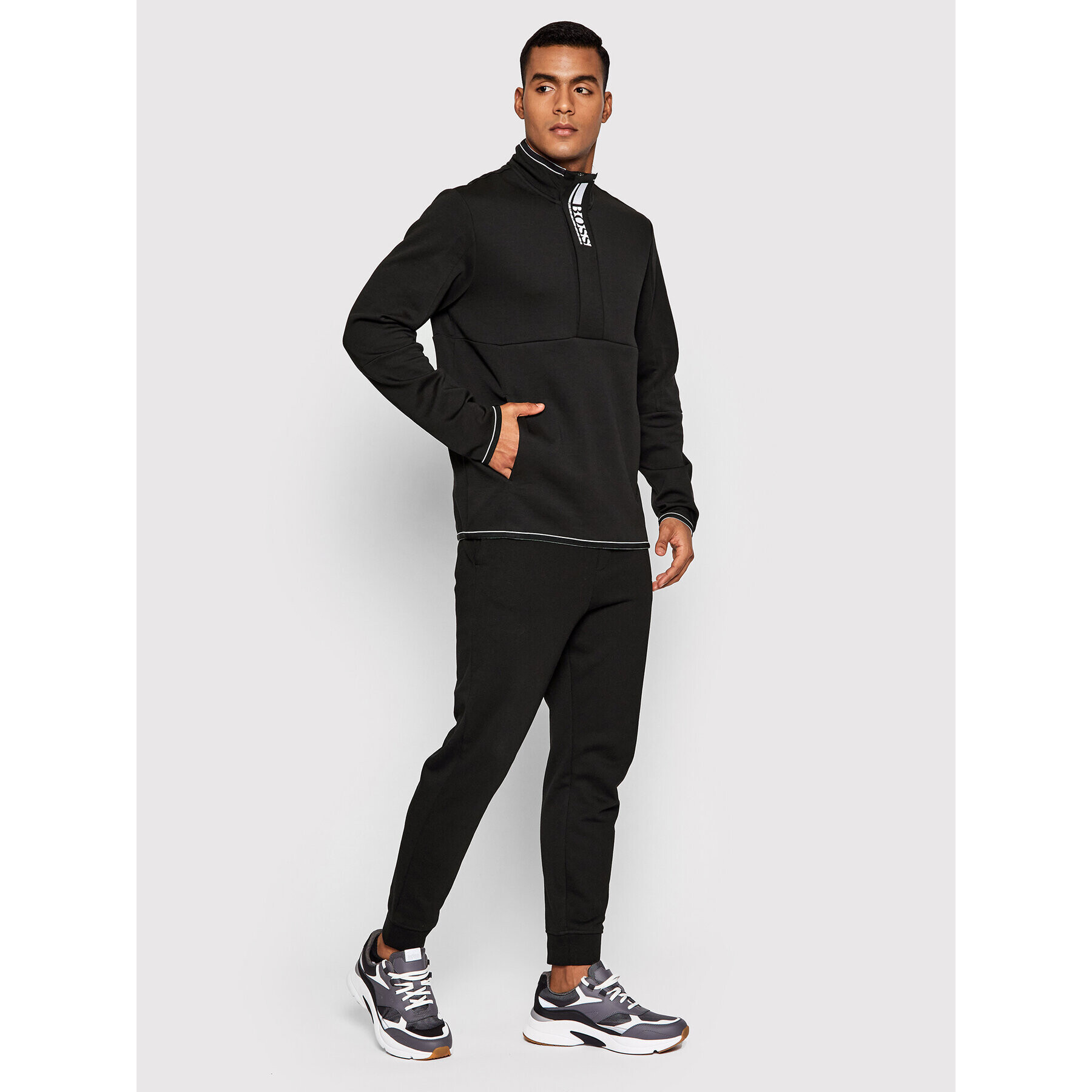 Boss Mikina Sweat 1 50447043 Černá Regular Fit - Pepit.cz