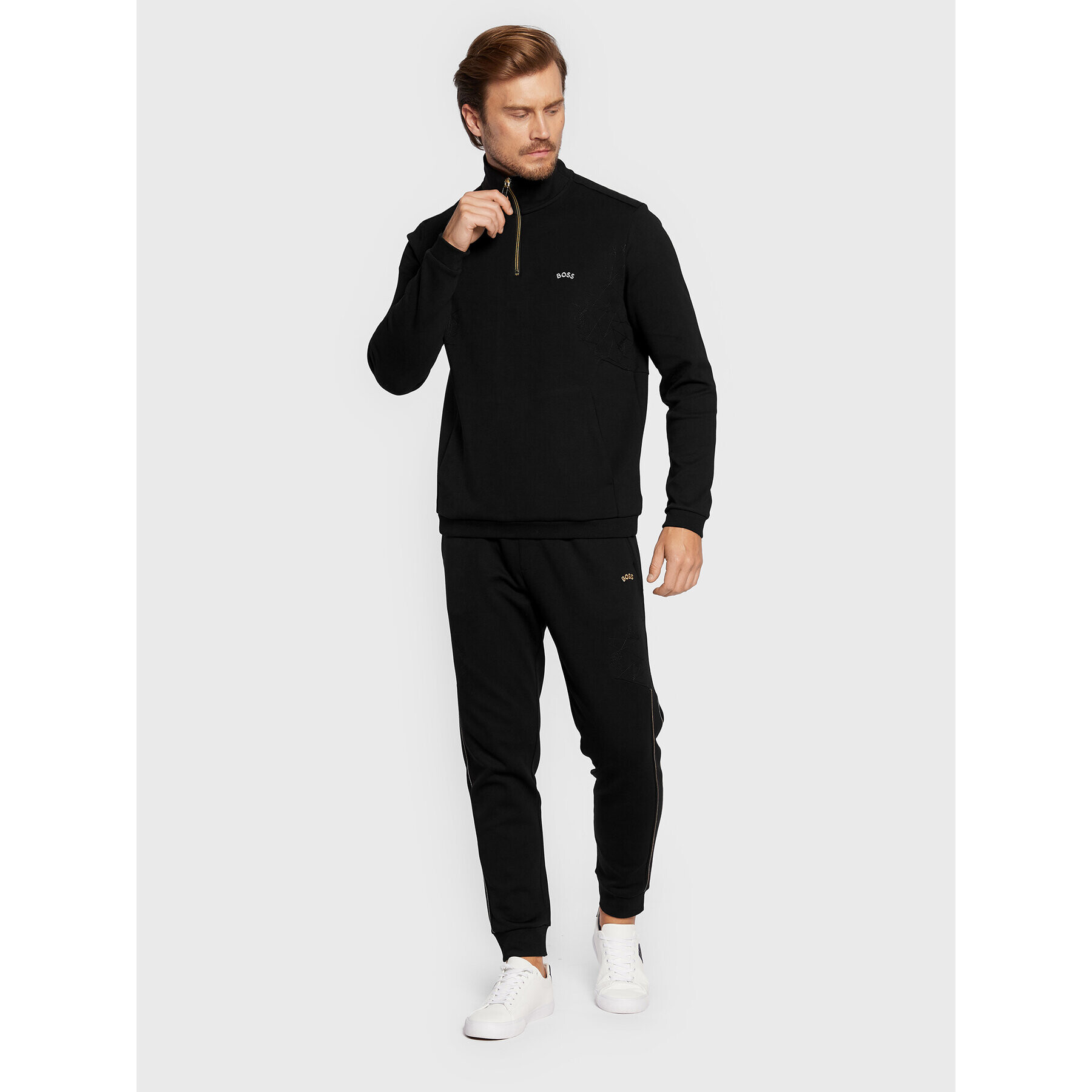 Boss Mikina Sweat 2 50477123 Černá Regular Fit - Pepit.cz