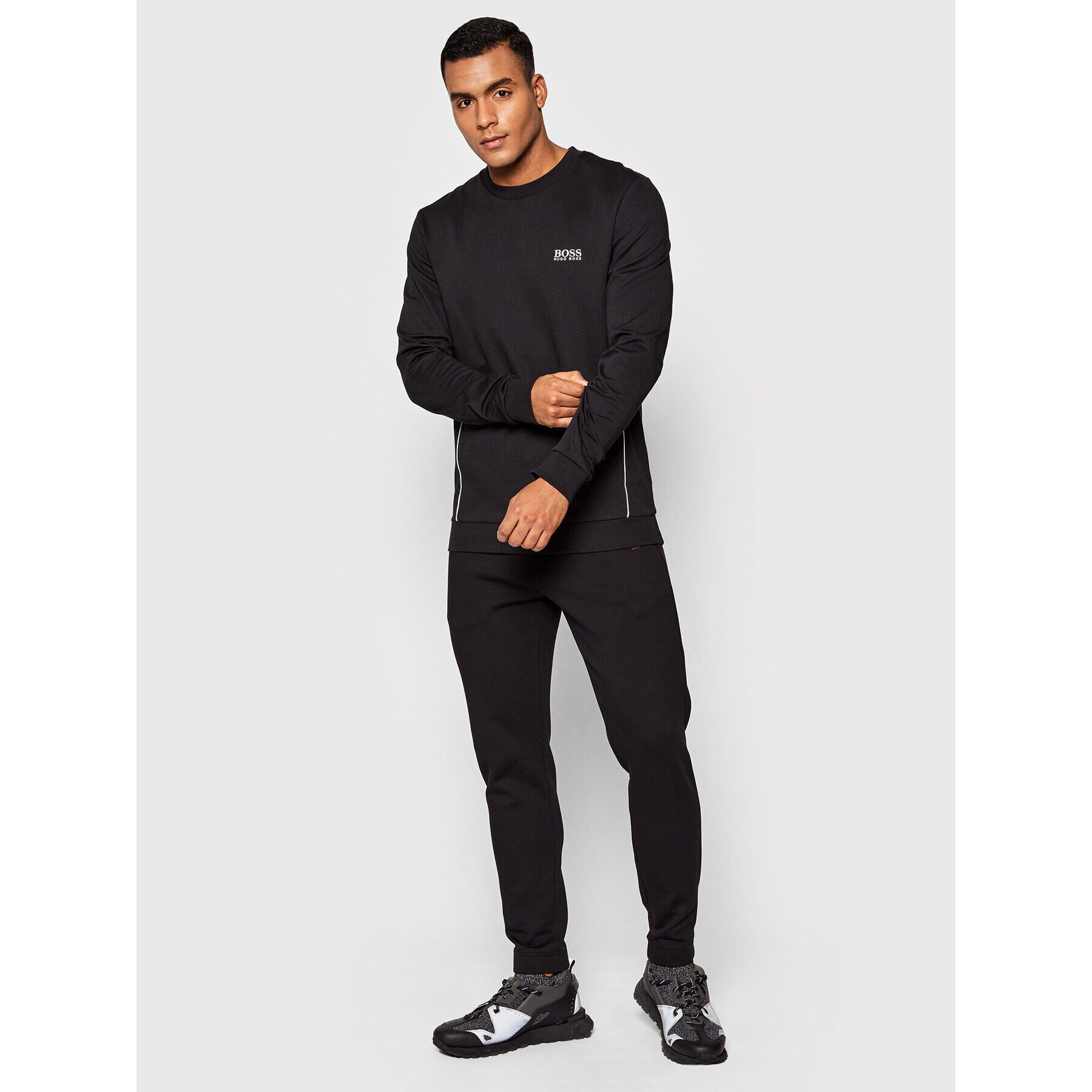 Boss Mikina Tracksuit 50460277 Černá Regular Fit - Pepit.cz