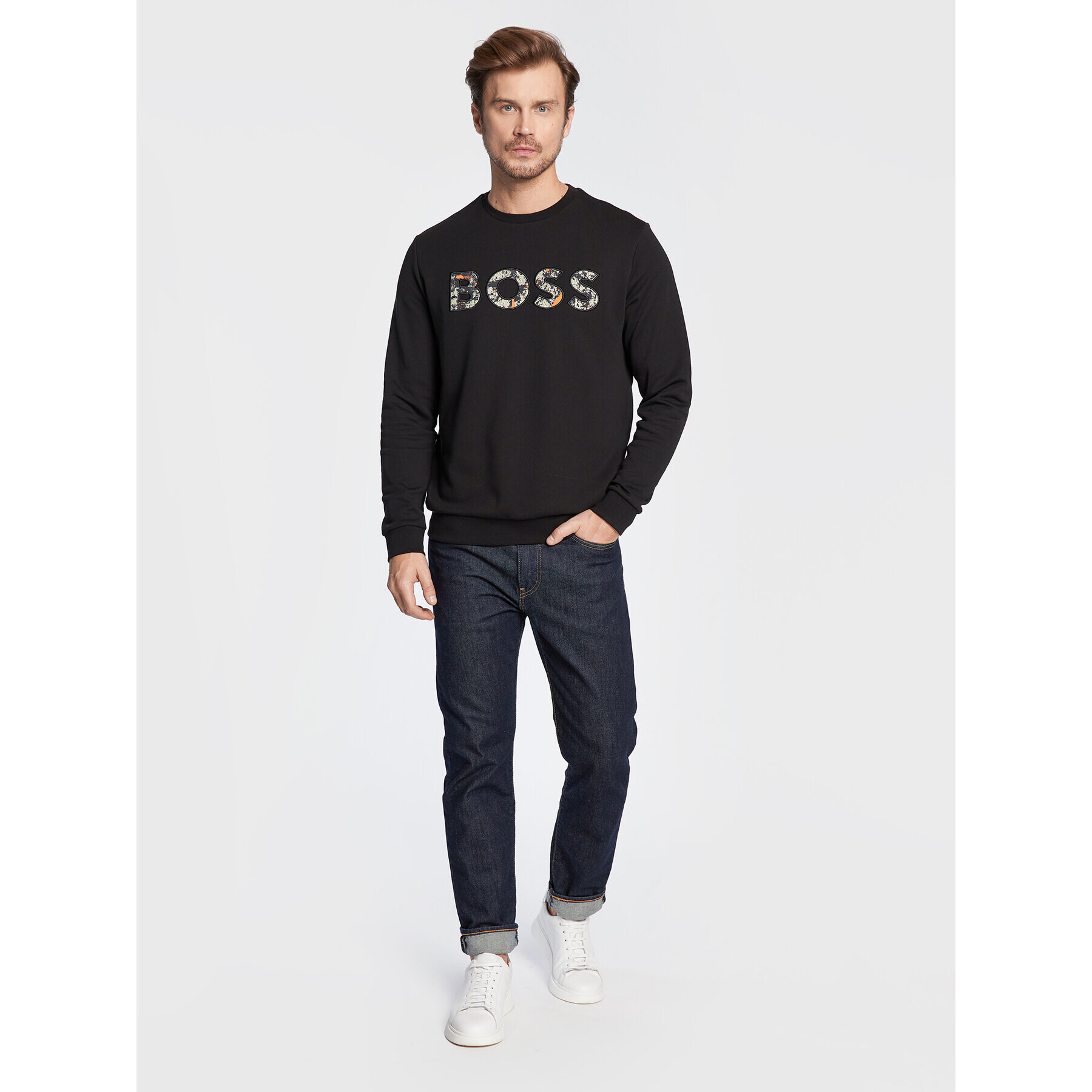 Boss Mikina We 50476140 Černá Regular Fit - Pepit.cz