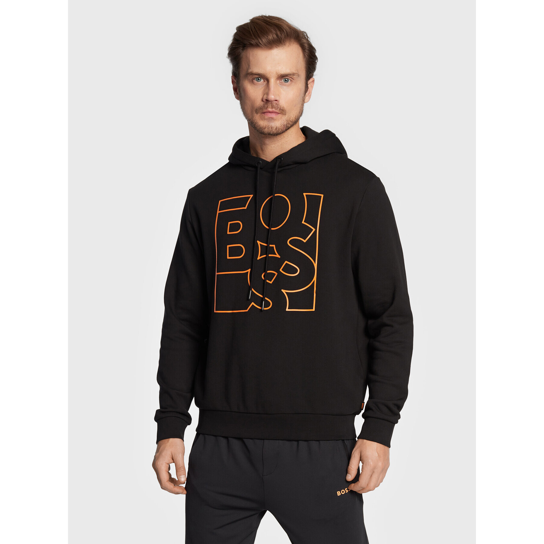 Boss Mikina Weboxy 50477519 Černá Regular Fit - Pepit.cz