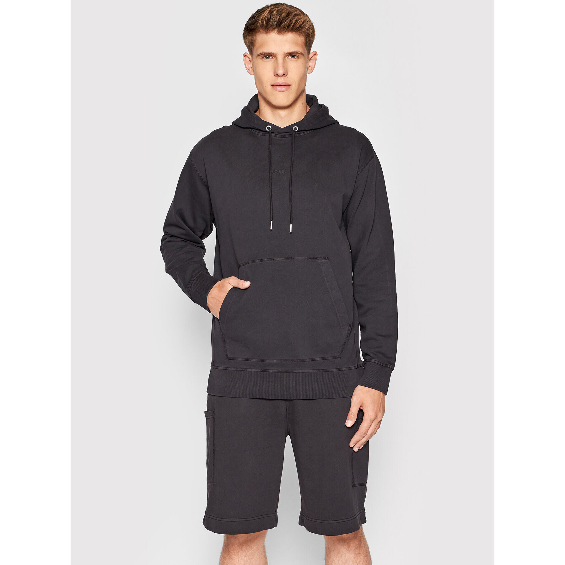 Boss Mikina Wefadehoody 50472411 Černá Regular Fit - Pepit.cz