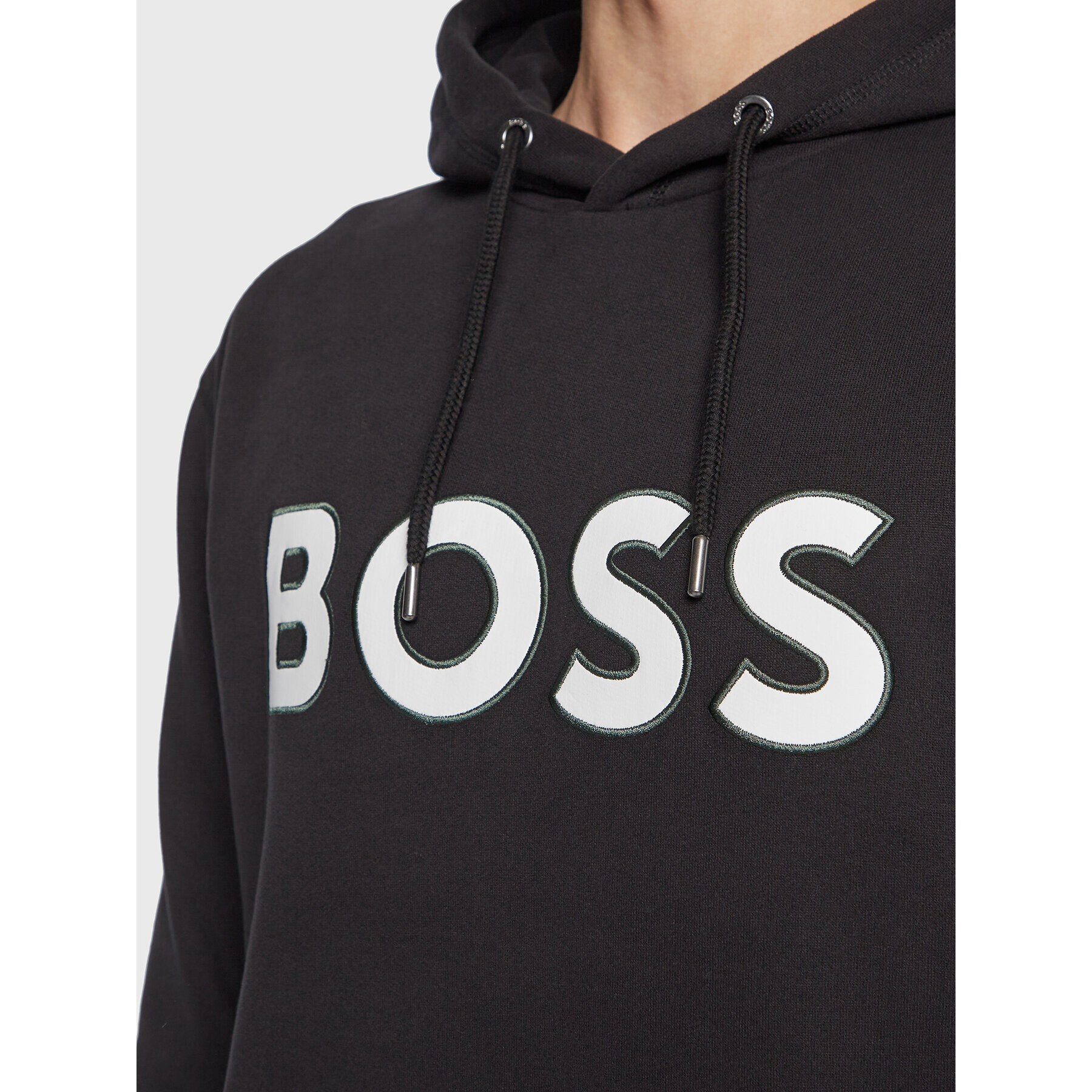 Boss Mikina Welegox 50483453 Černá Regular Fit - Pepit.cz