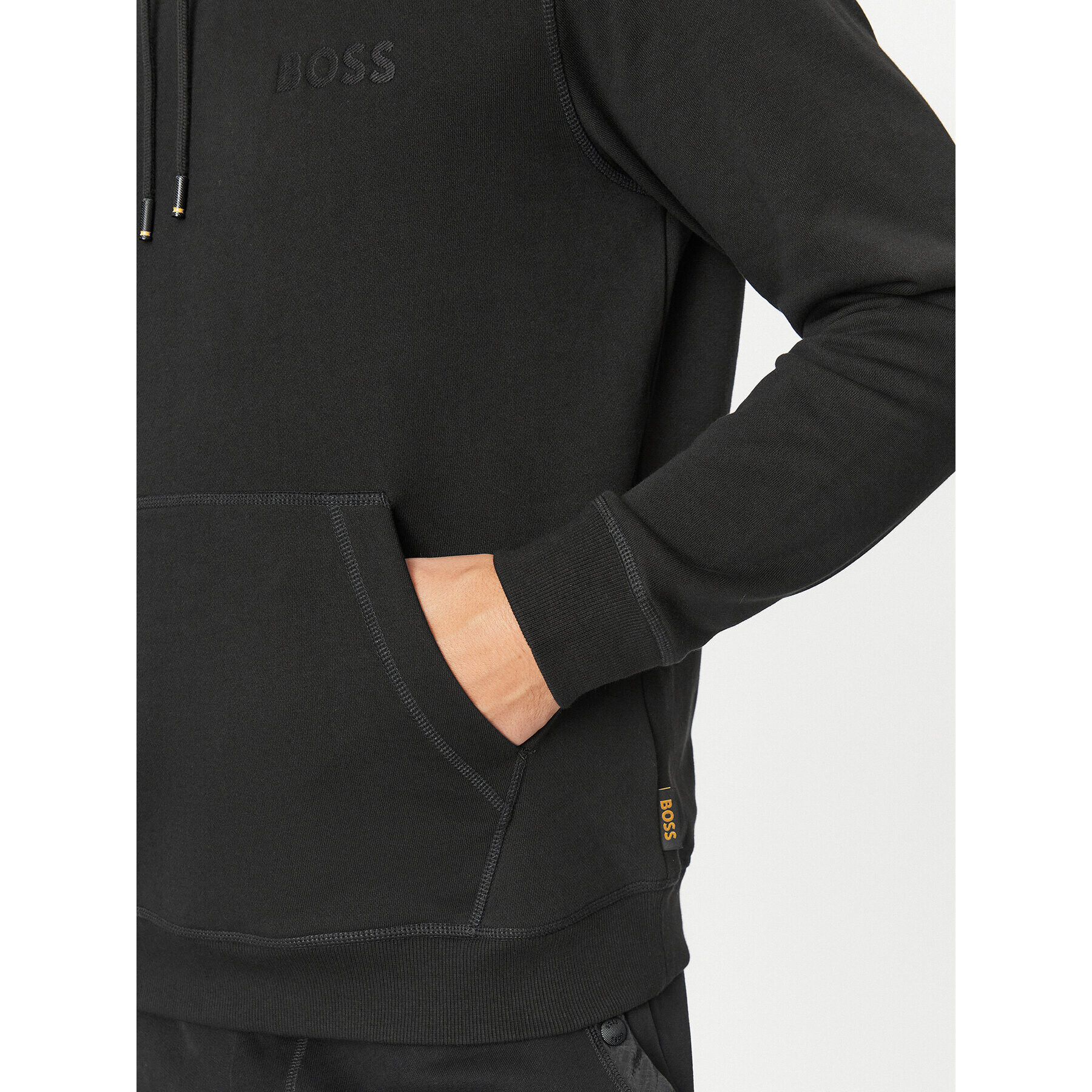 Boss Mikina Weteddy 50501378 Černá Relaxed Fit - Pepit.cz