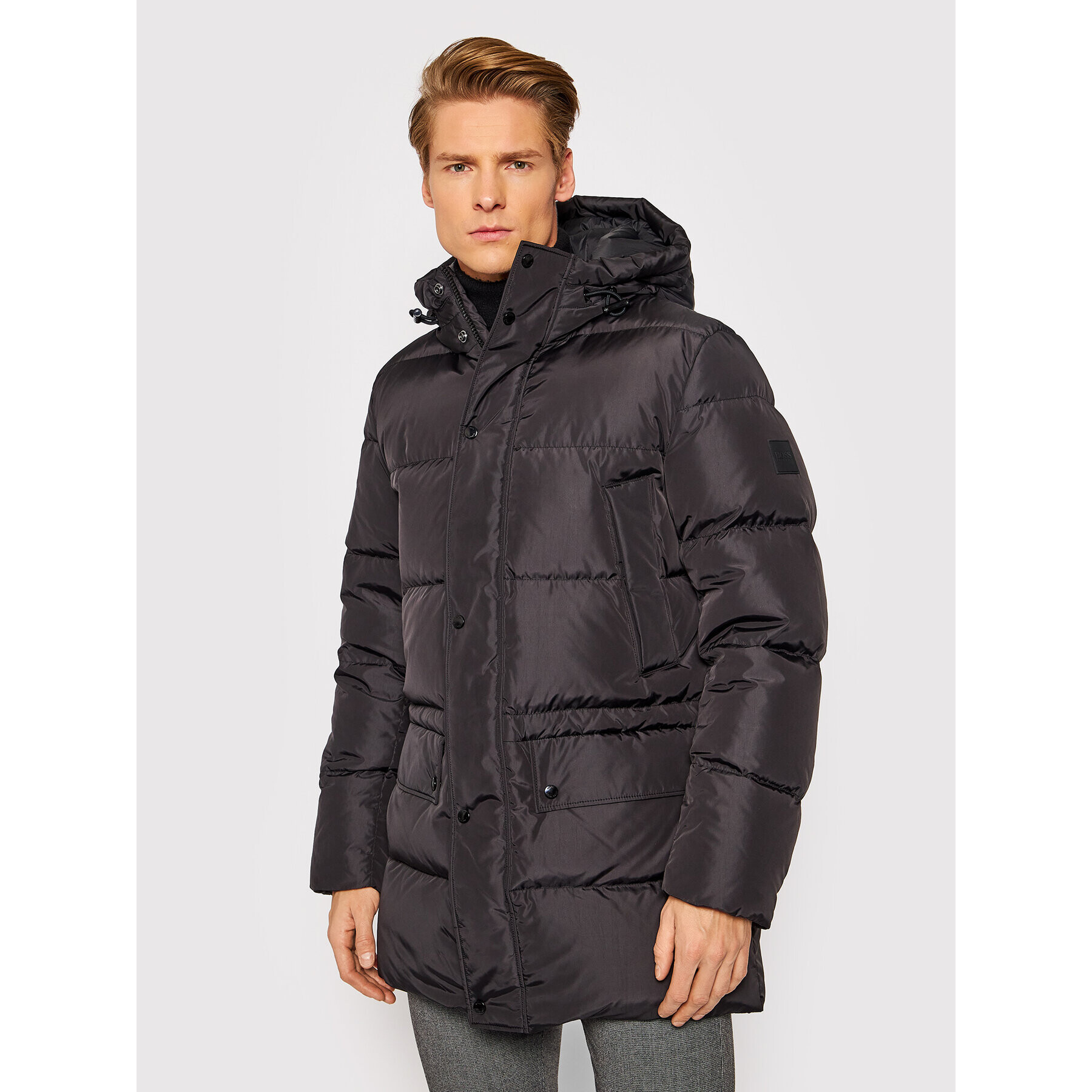 Boss Parka Demalo 50454481 Černá Regular Fit - Pepit.cz