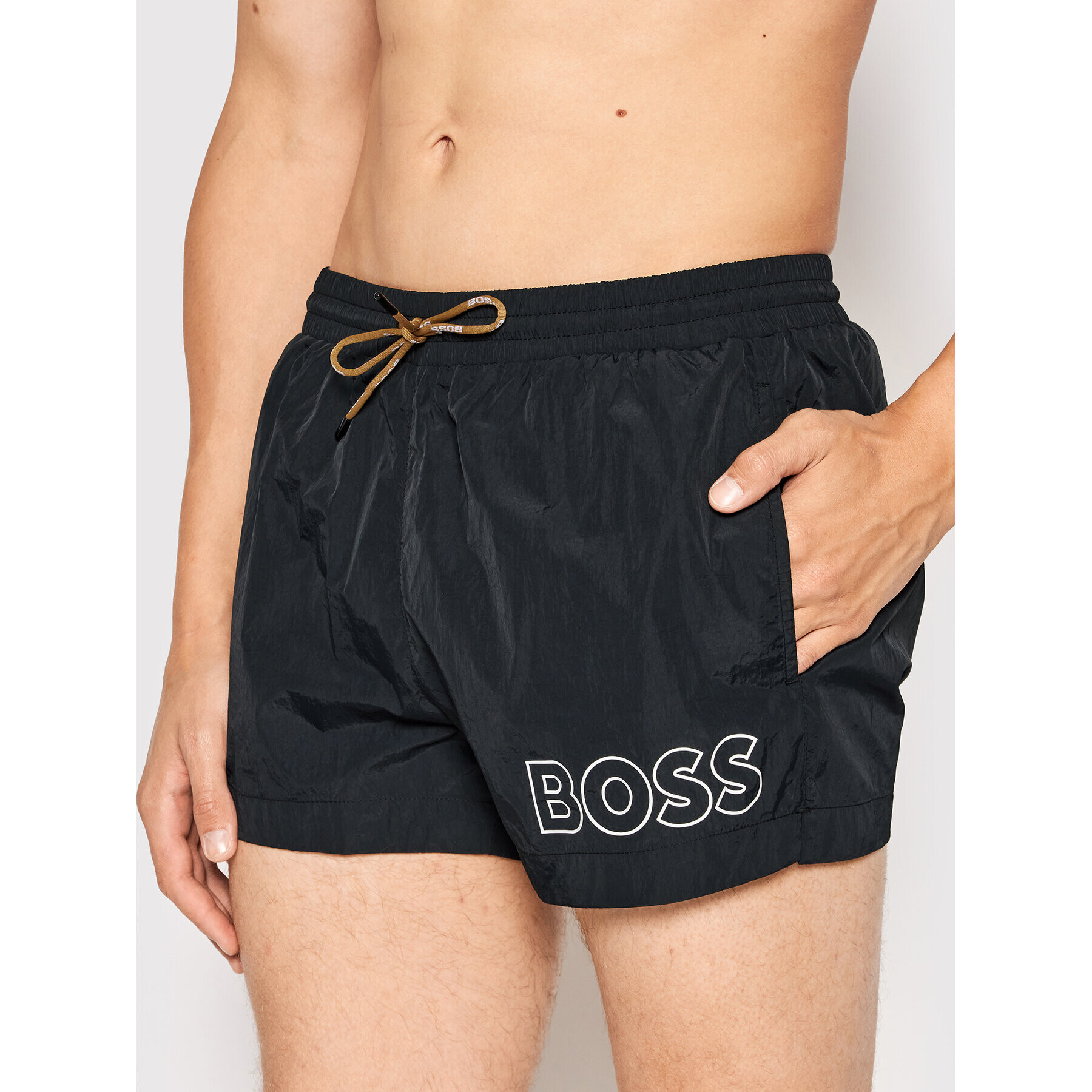 Boss Plavecké šortky Mooneye 50469280 Černá Regular Fit - Pepit.cz