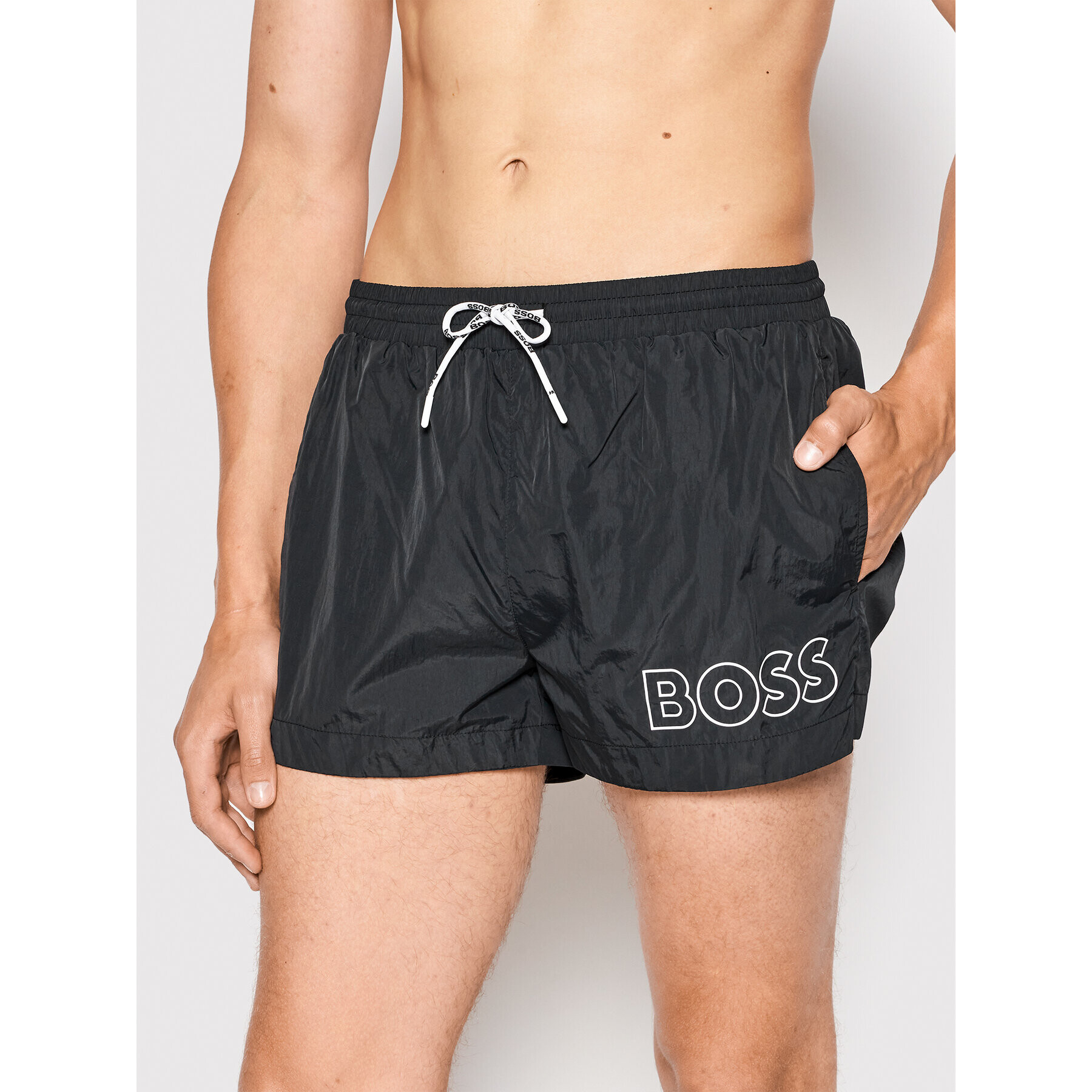 Boss Plavecké šortky Mooneye 50469280 Černá Regular Fit - Pepit.cz