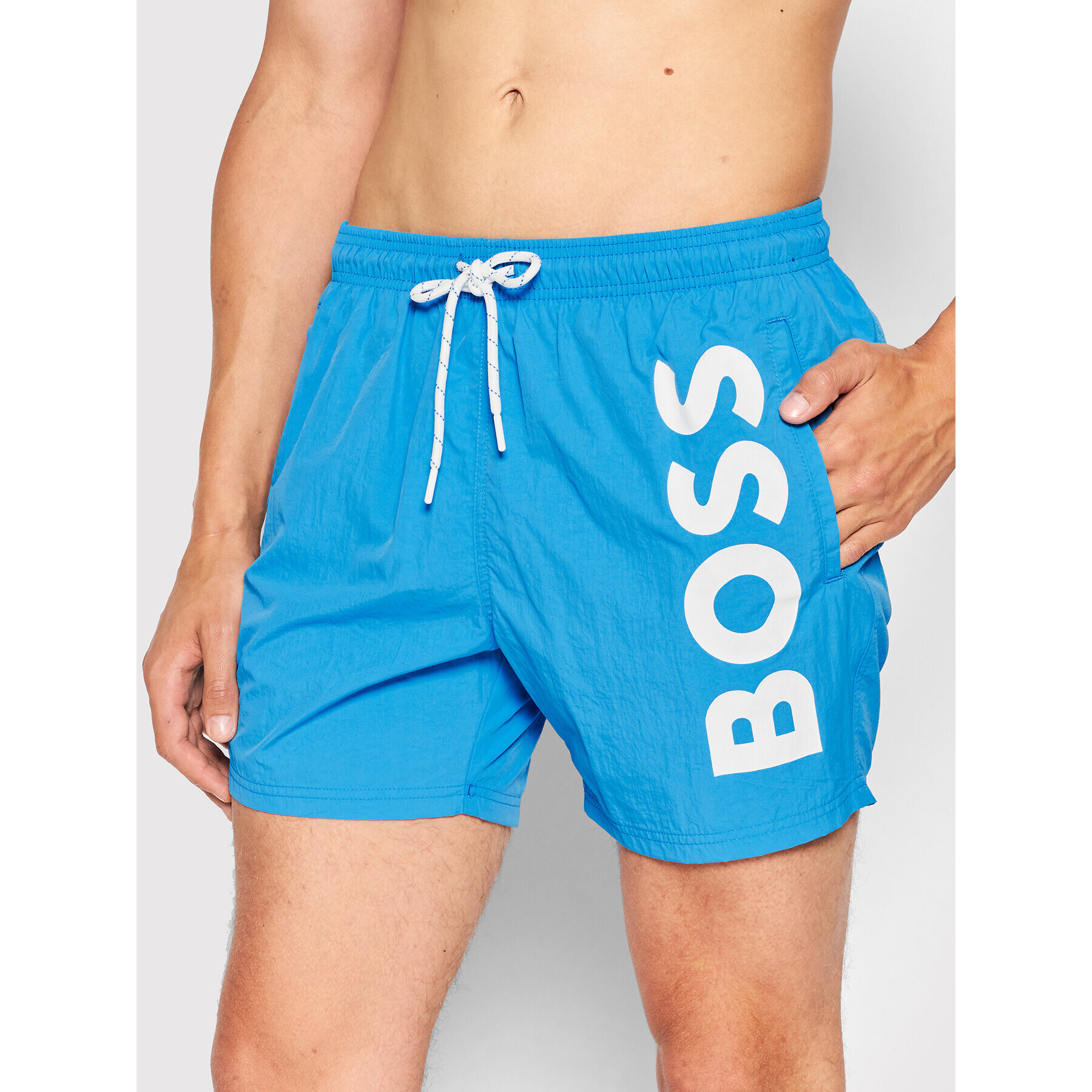 Boss Plavecké šortky Octopus 50469594 Modrá Regular Fit - Pepit.cz