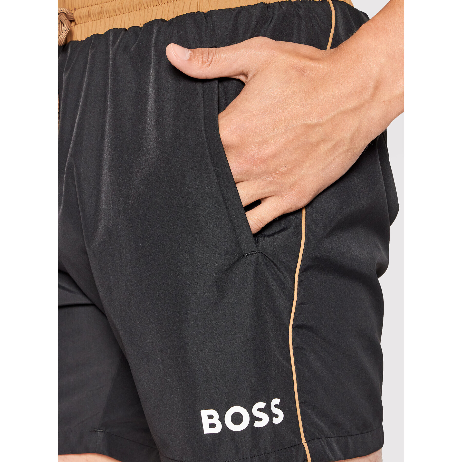 Boss Plavecké šortky Starfish 50469302 Černá Regular Fit - Pepit.cz