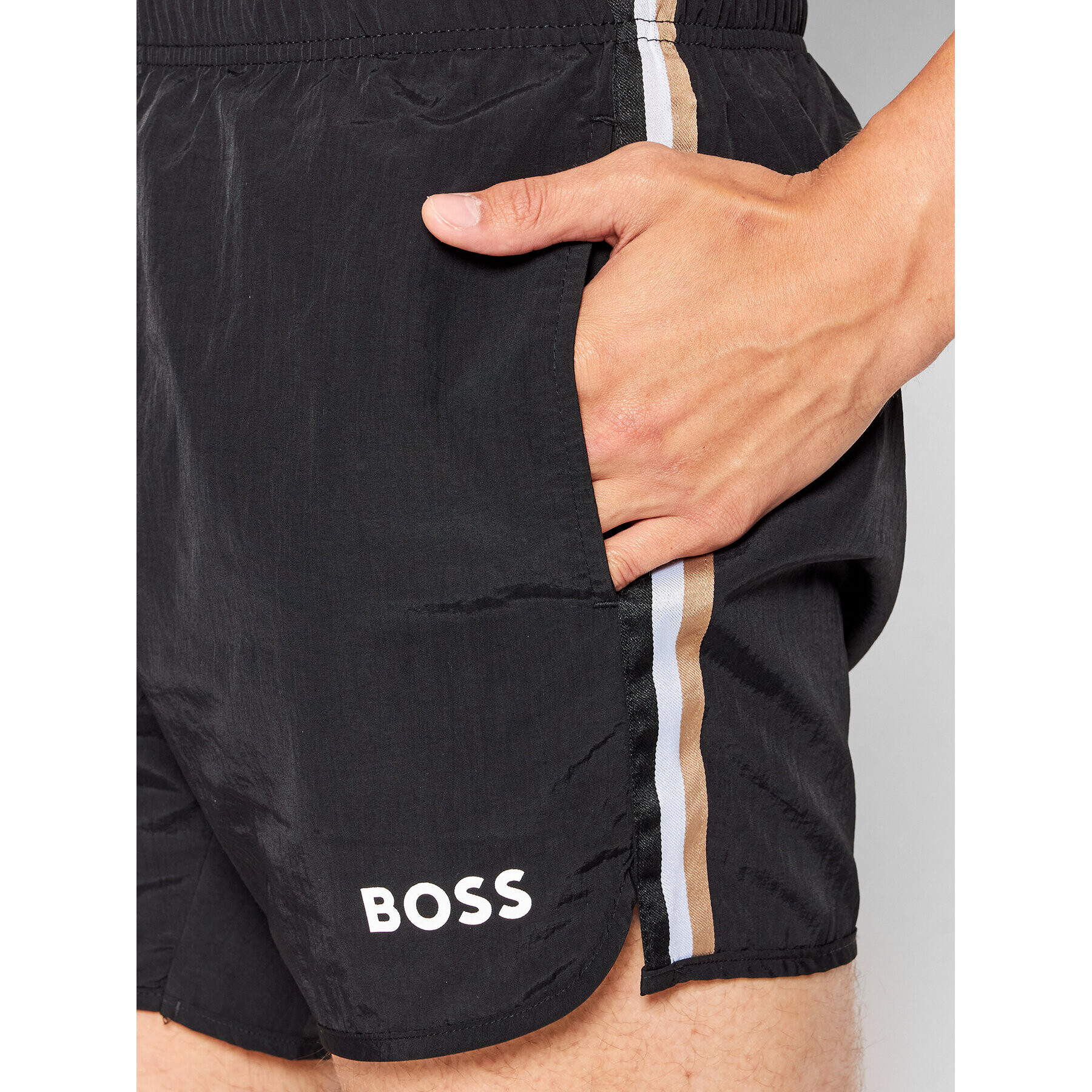 Boss Plavecké šortky Vaiana 50469331 Černá Regular Fit - Pepit.cz