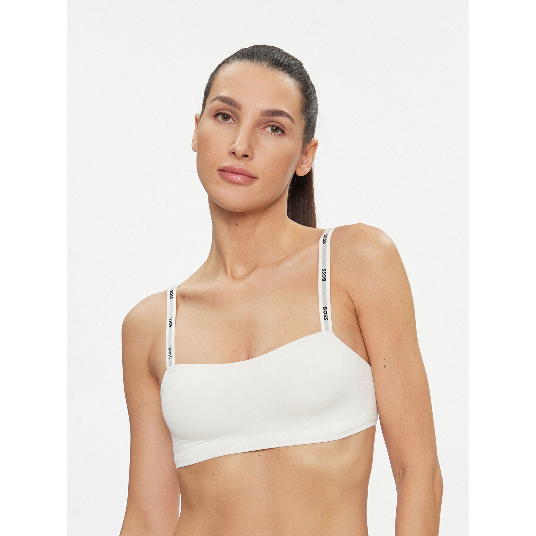 Boss Podprsenkový top Bralette Padded Cl 50502740 Bílá - Pepit.cz