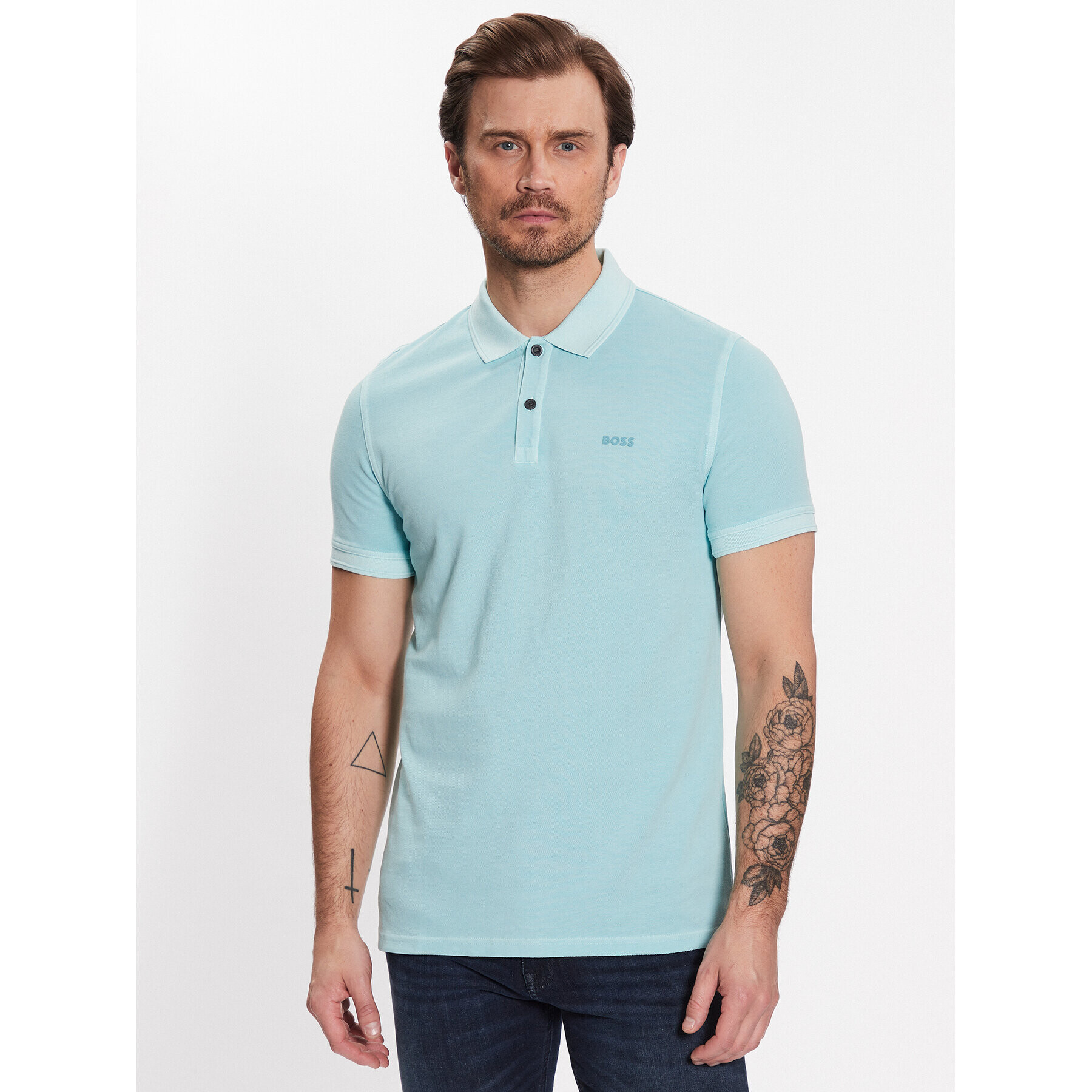 Boss Polokošile 50468576 Modrá Slim Fit - Pepit.cz