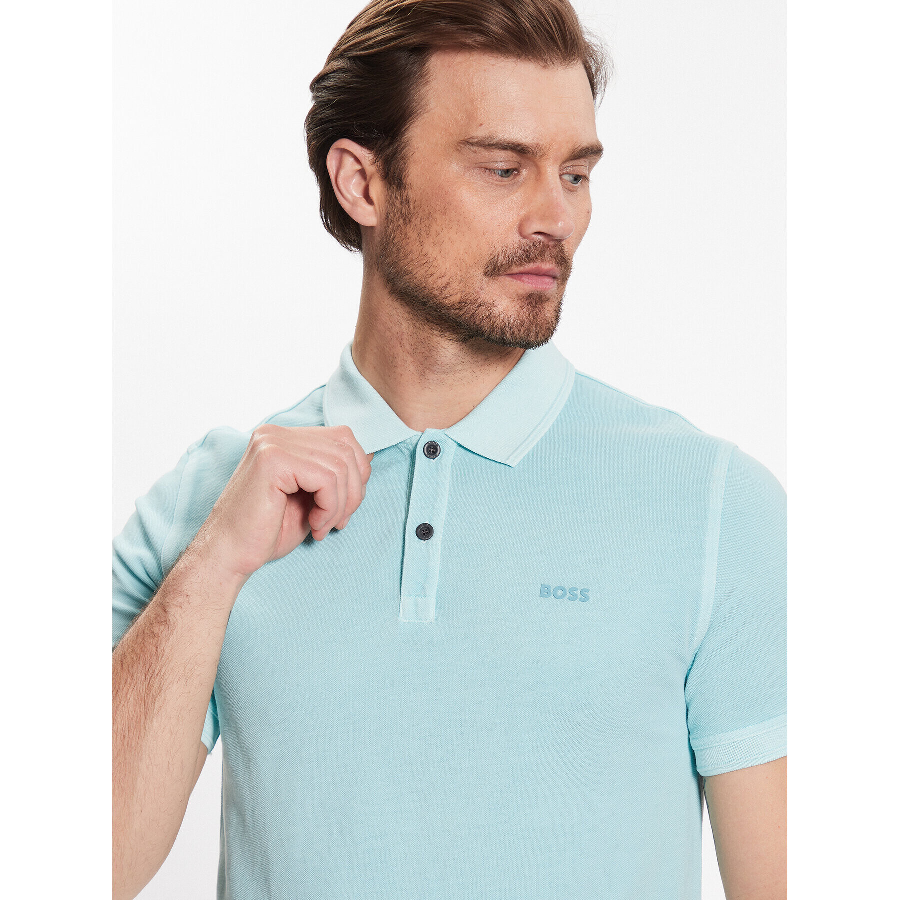 Boss Polokošile 50468576 Modrá Slim Fit - Pepit.cz