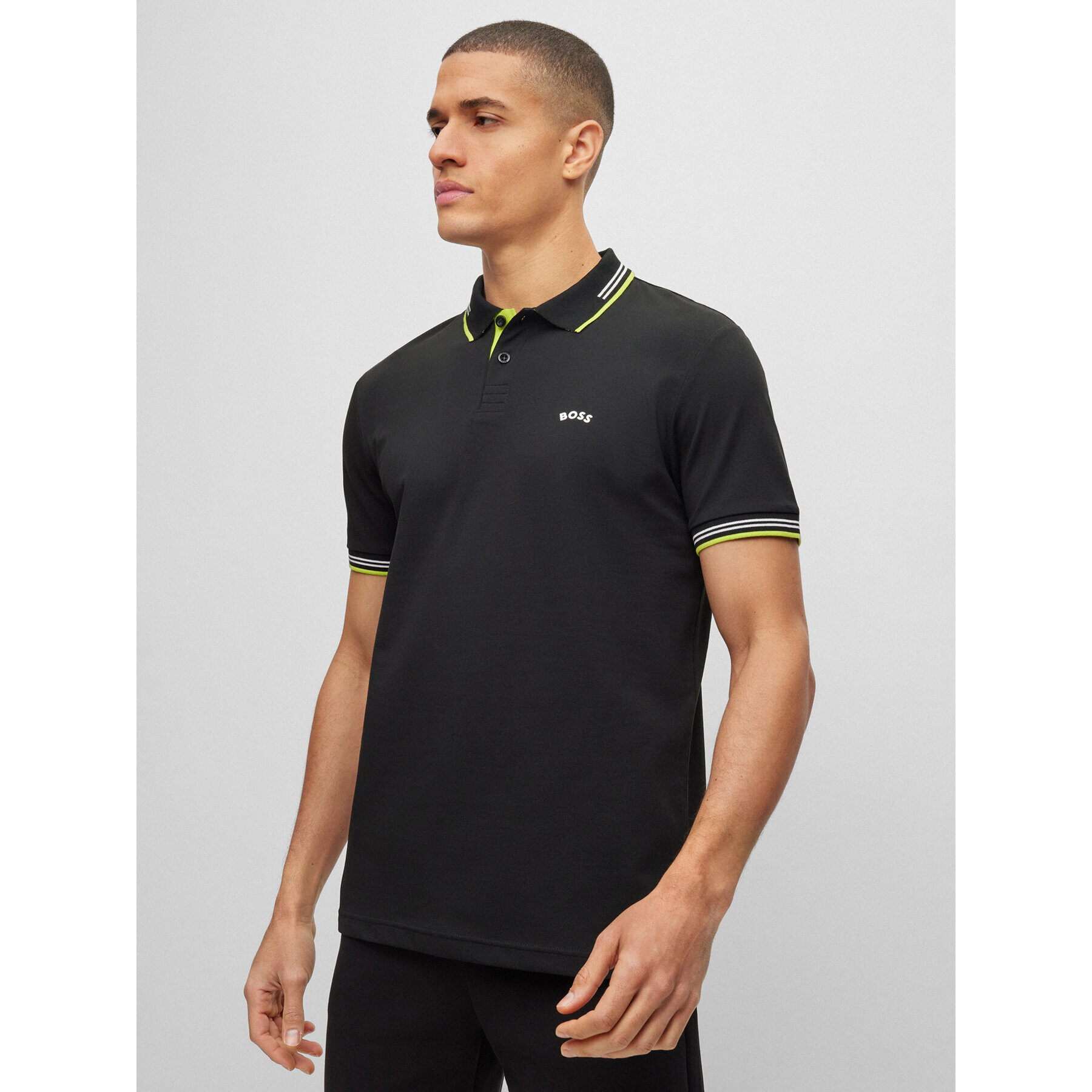 Boss Polokošile 50469245 Černá Slim Fit - Pepit.cz