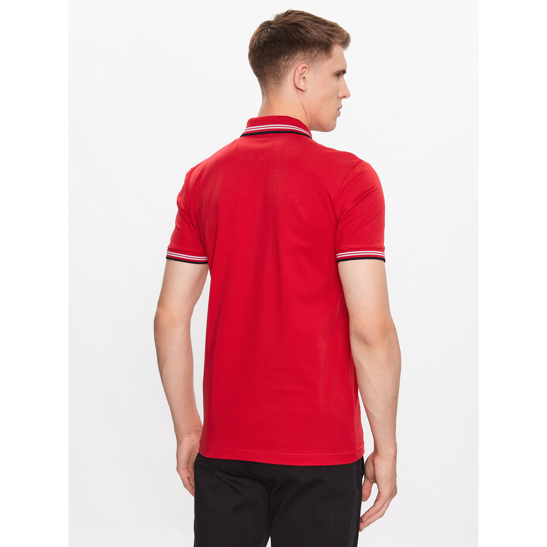 Boss Polokošile 50469245 Červená Slim Fit - Pepit.cz