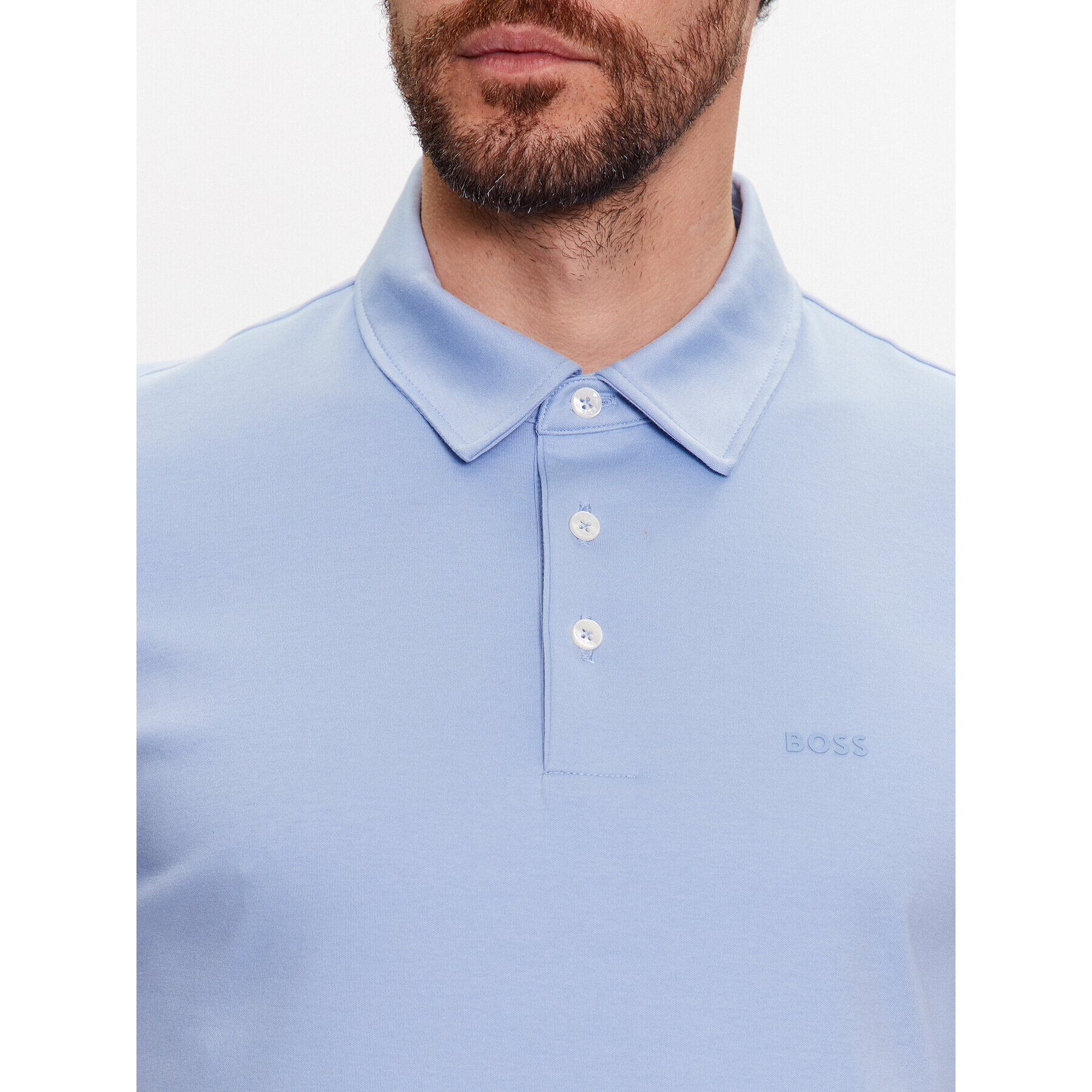 Boss Polokošile 50471335 Modrá Slim Fit - Pepit.cz