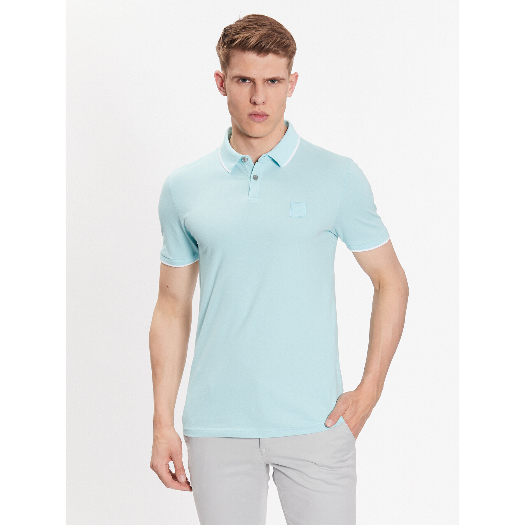 Boss Polokošile 50472665 Modrá Slim Fit - Pepit.cz