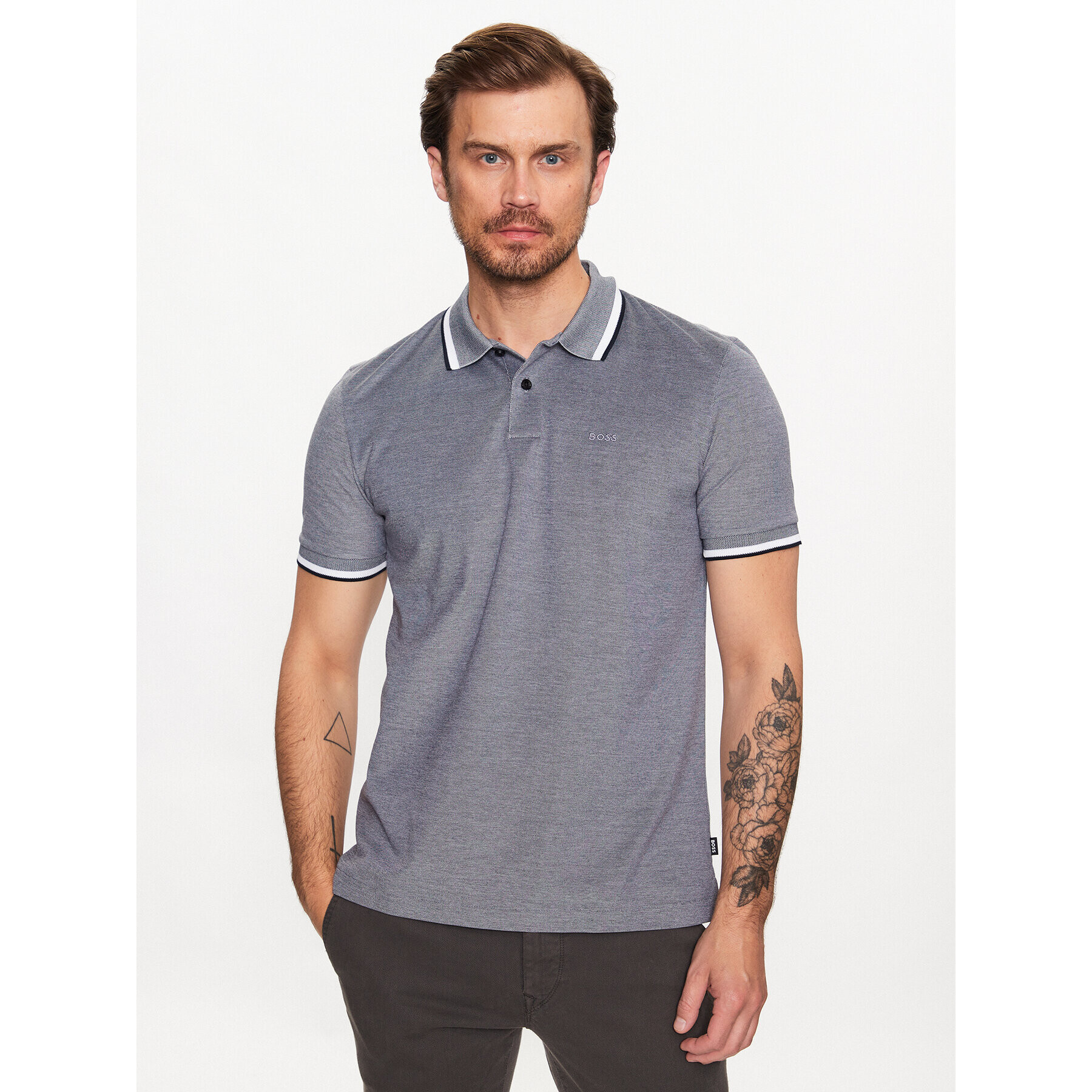 Boss Polokošile 50486172 Modrá Regular Fit - Pepit.cz