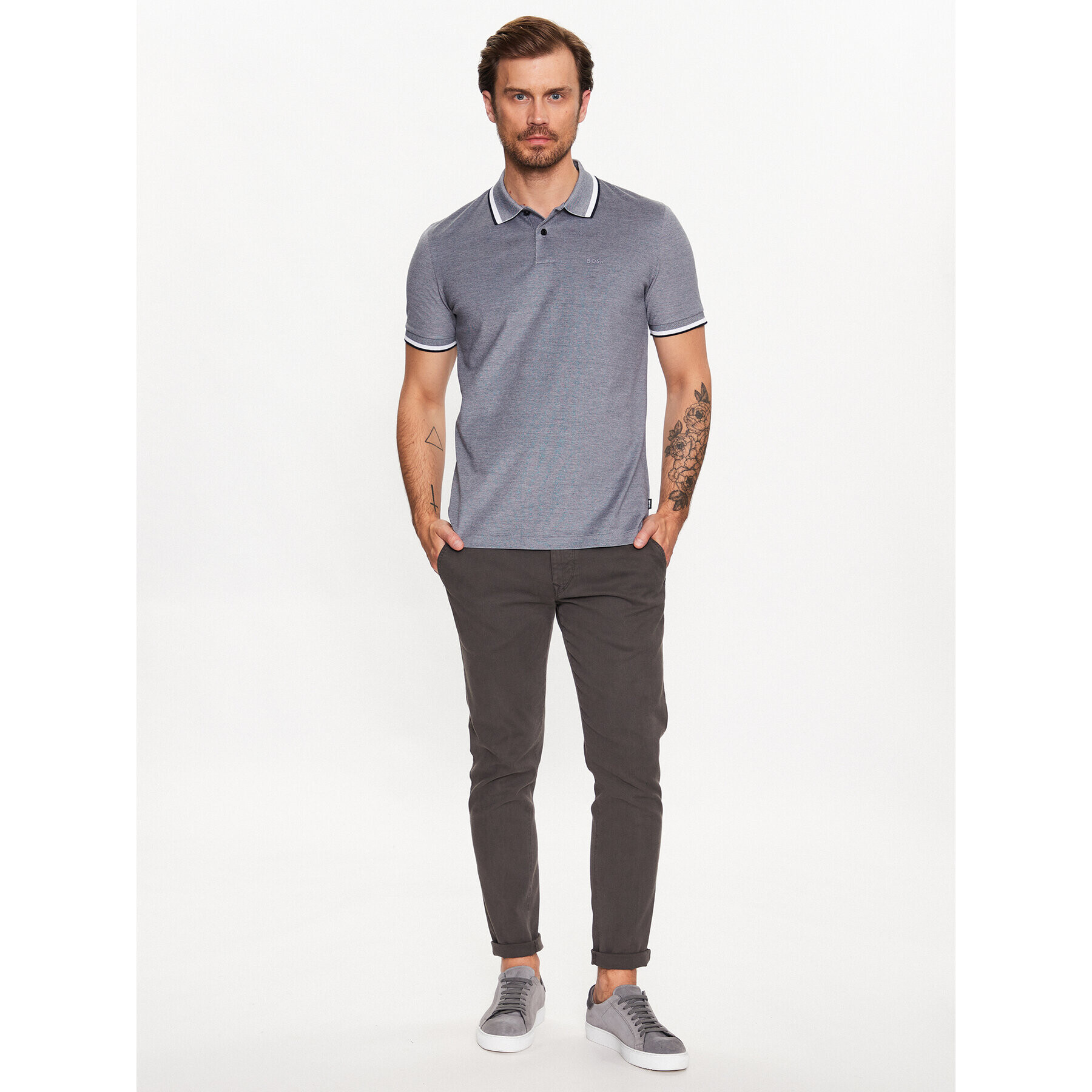 Boss Polokošile 50486172 Modrá Regular Fit - Pepit.cz