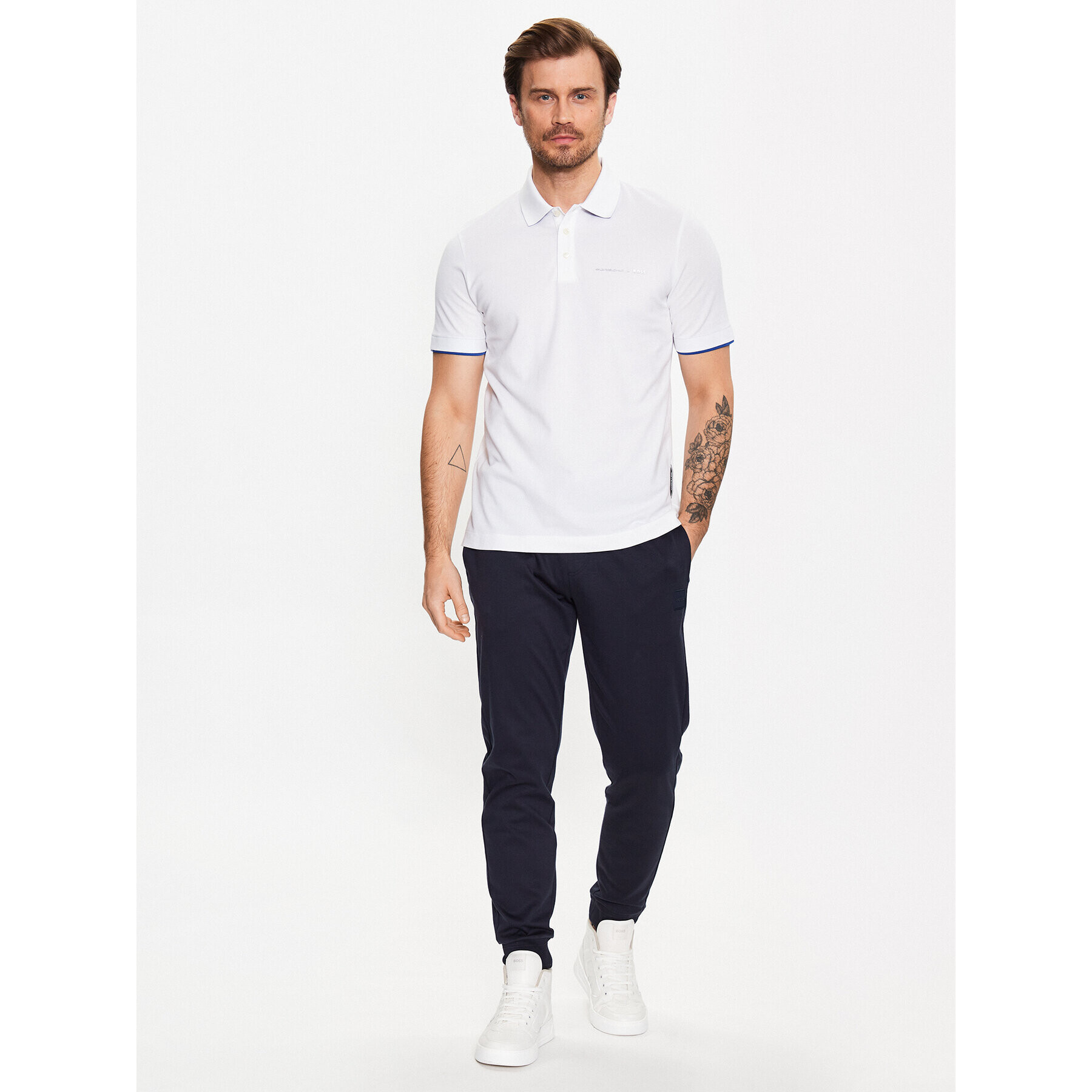 Boss Polokošile 50486178 Bílá Regular Fit - Pepit.cz