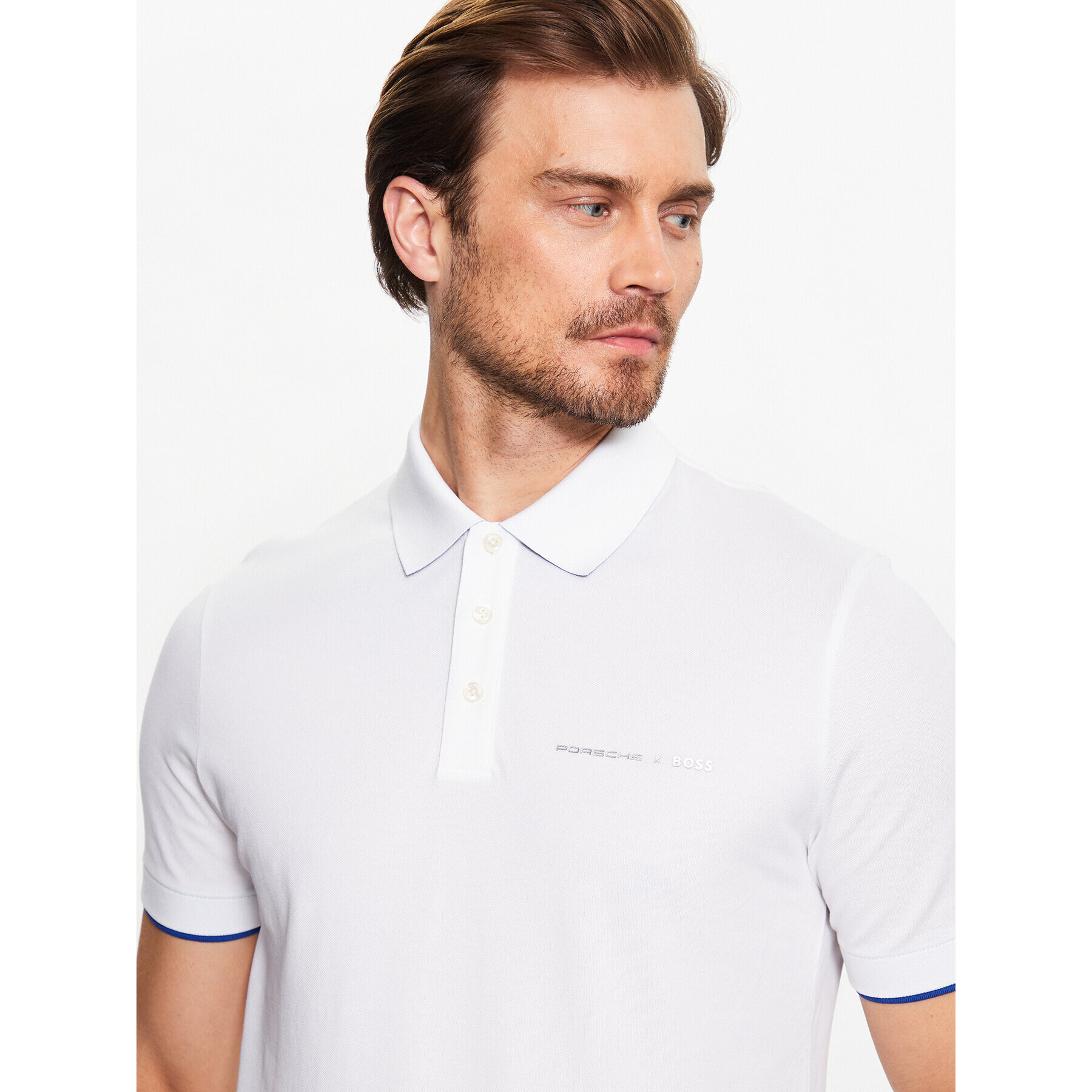 Boss Polokošile 50486178 Bílá Regular Fit - Pepit.cz