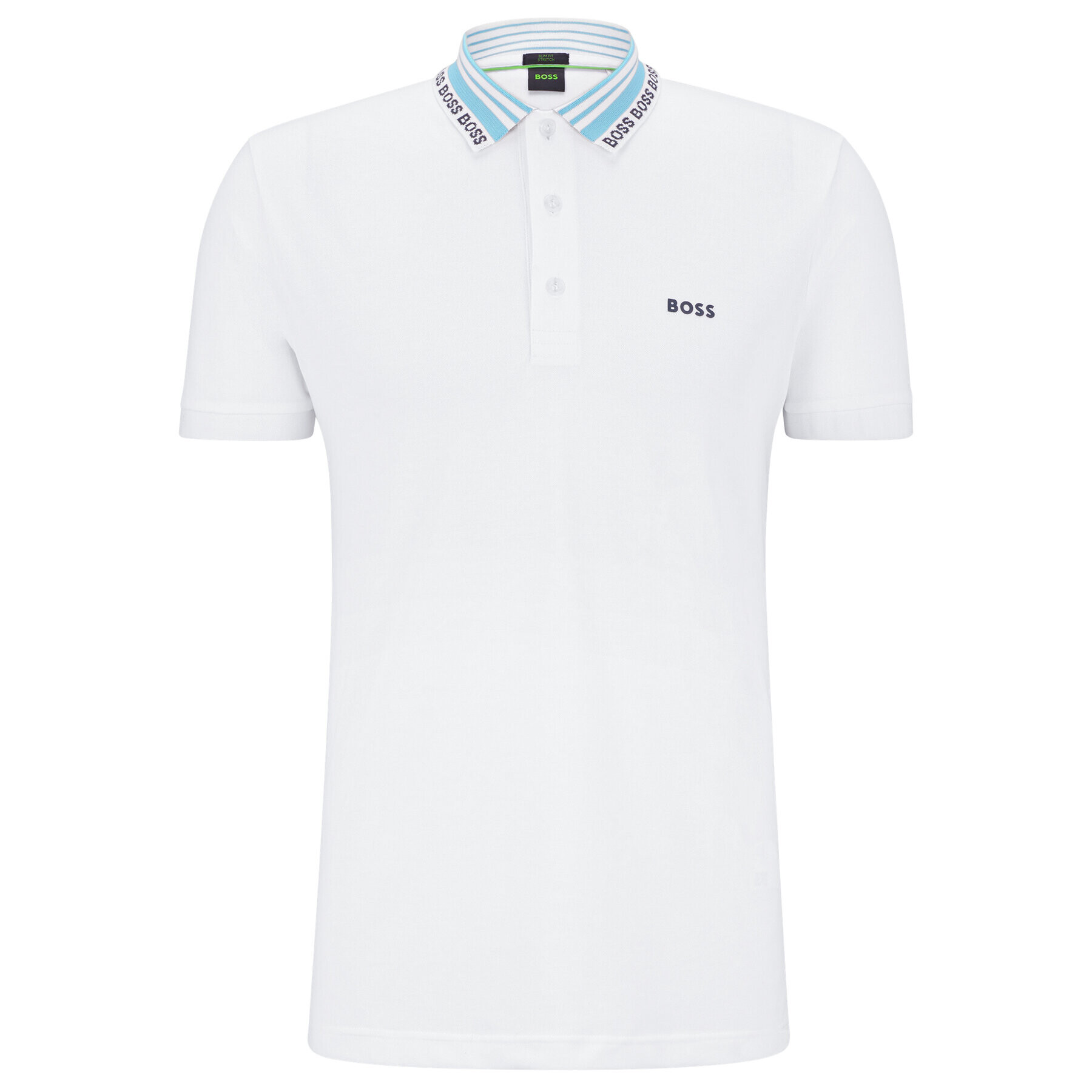 Boss Polokošile 50488270 Bílá Slim Fit - Pepit.cz