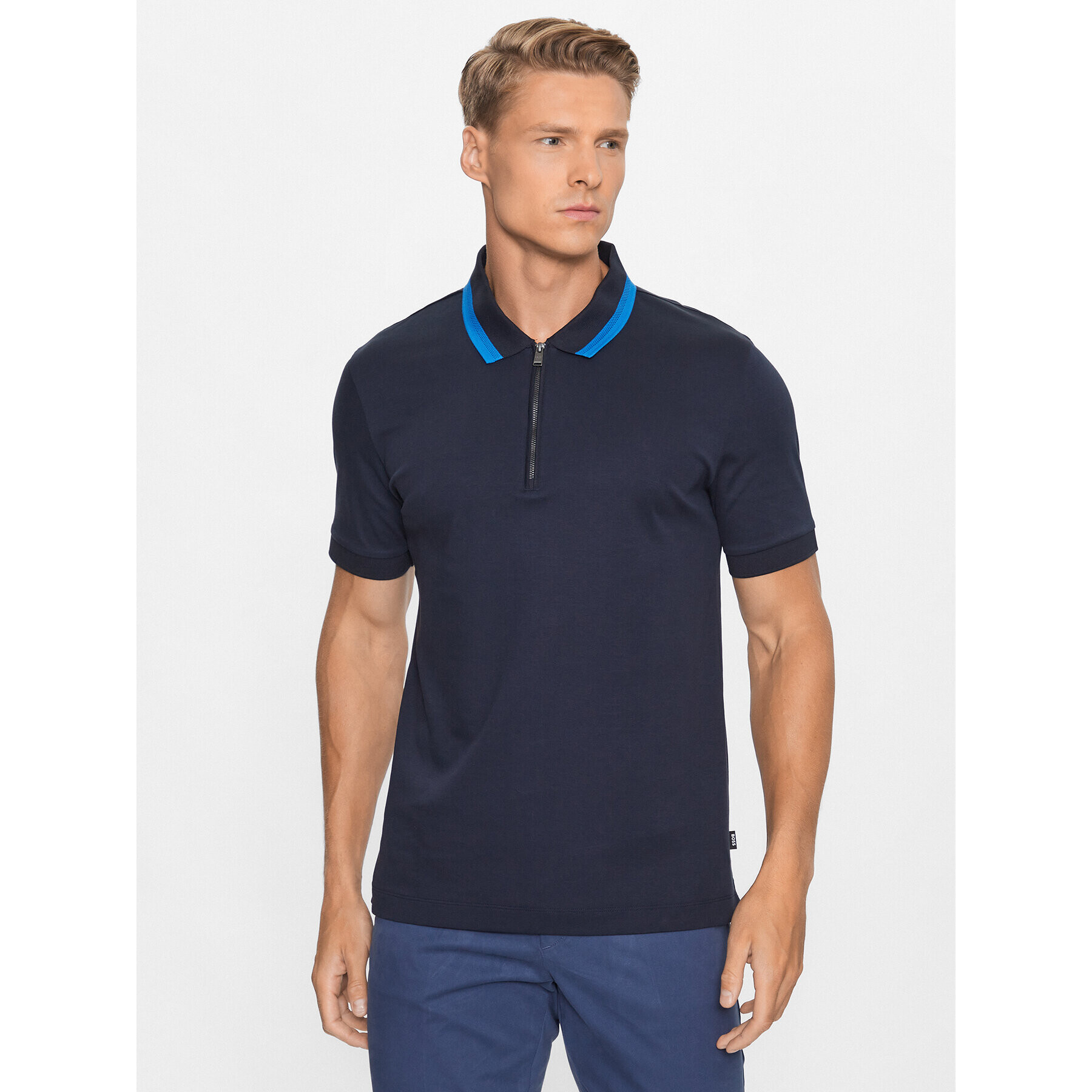 Boss Polokošile 50494662 Tmavomodrá Slim Fit - Pepit.cz