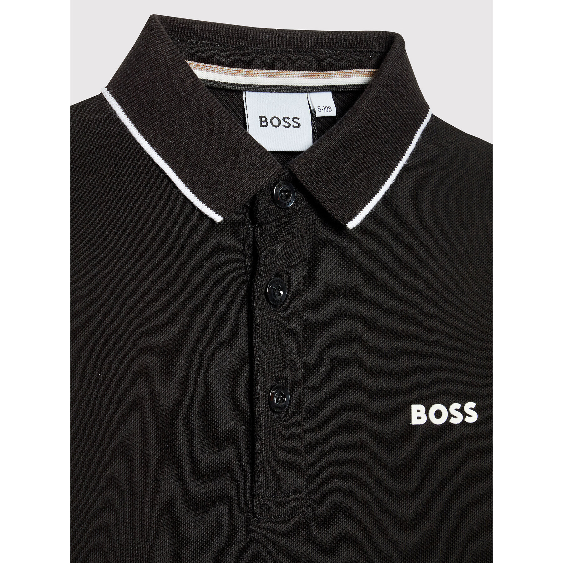 Boss Polokošile J25M34 S Černá Regular Fit - Pepit.cz