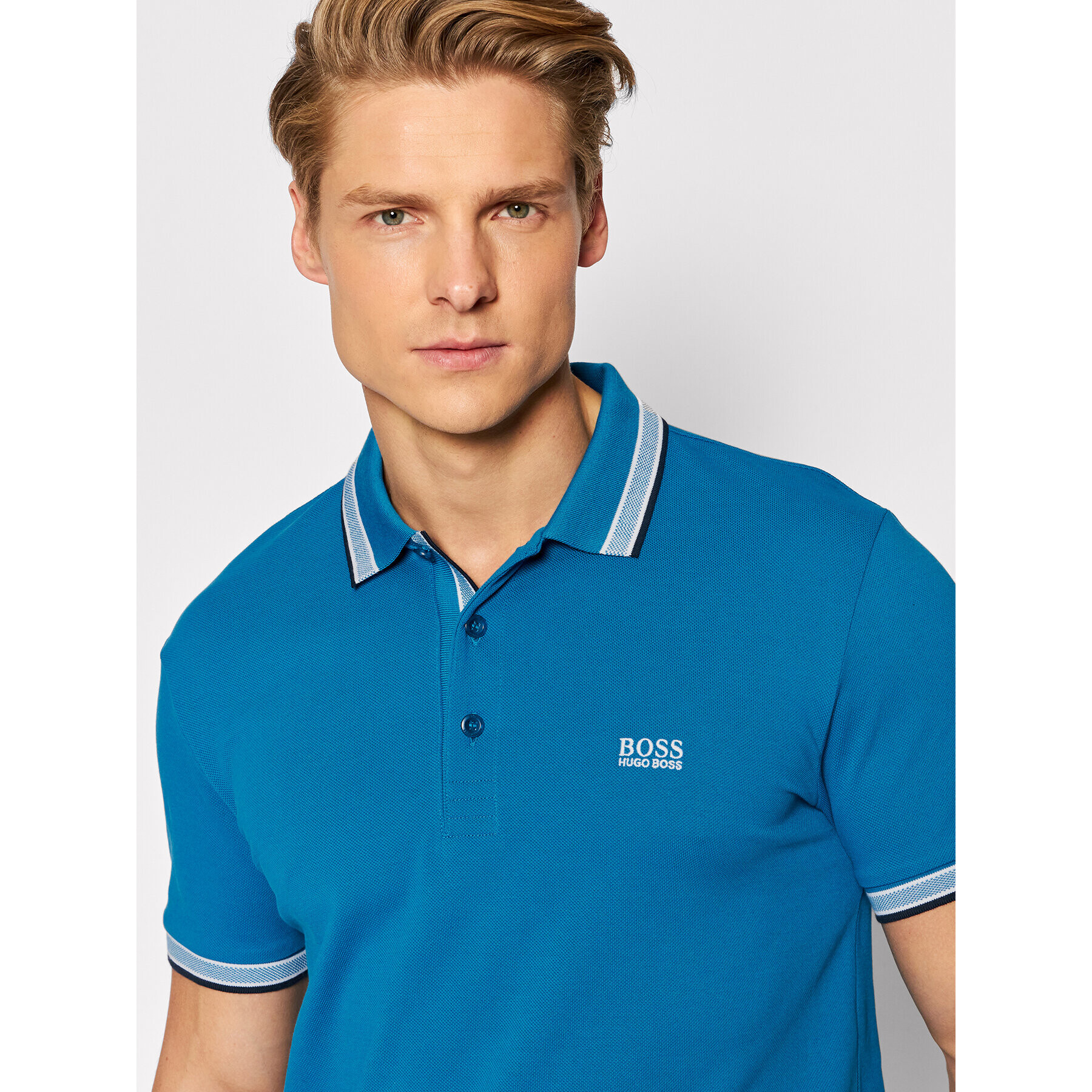 Boss Polokošile Paddy 50398302 Modrá Regular Fit - Pepit.cz