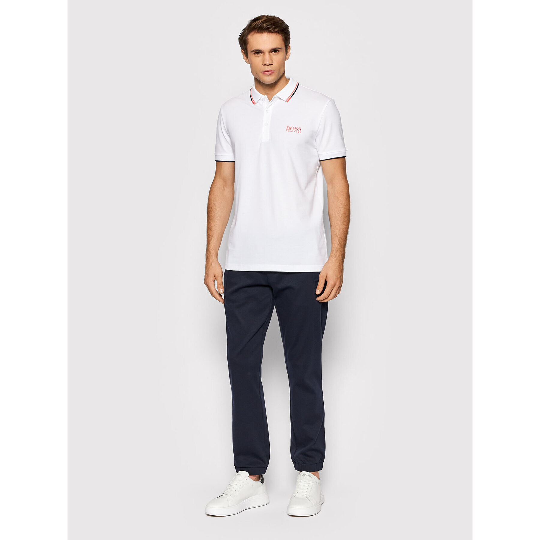 Boss Polokošile Paddy 50430796 Bílá Regular Fit - Pepit.cz