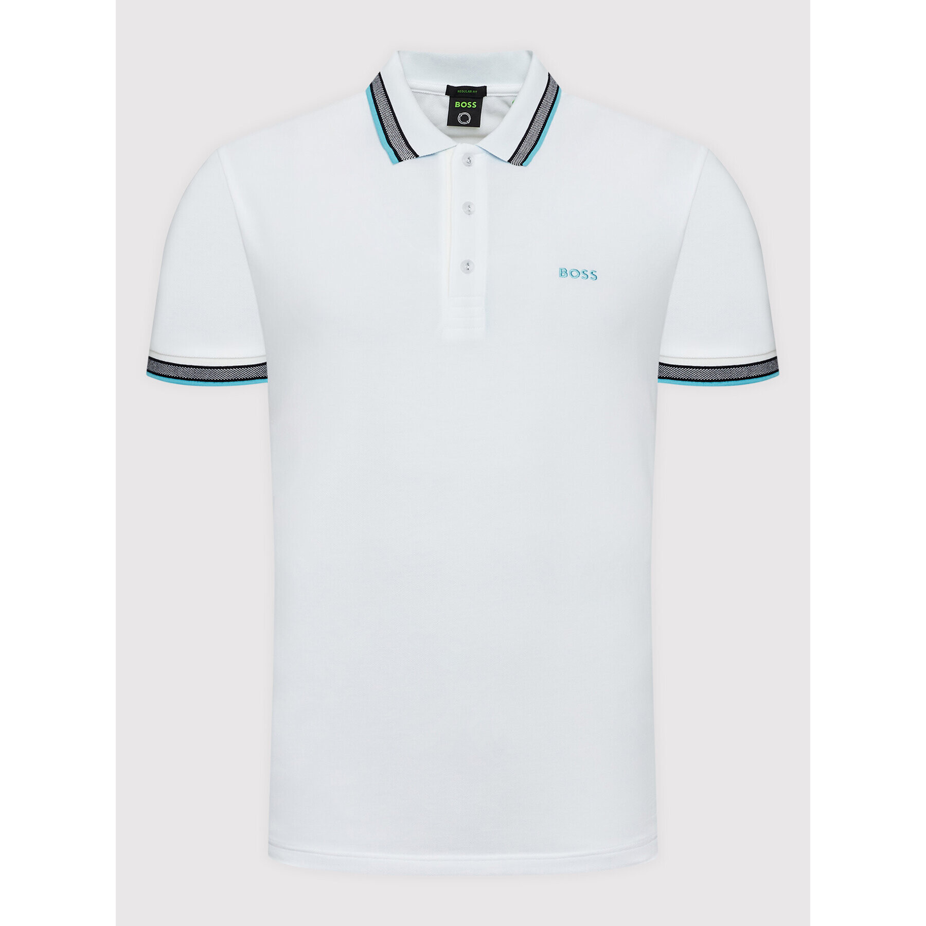 Boss Polokošile Paddy 50468983 Bílá Regular Fit - Pepit.cz