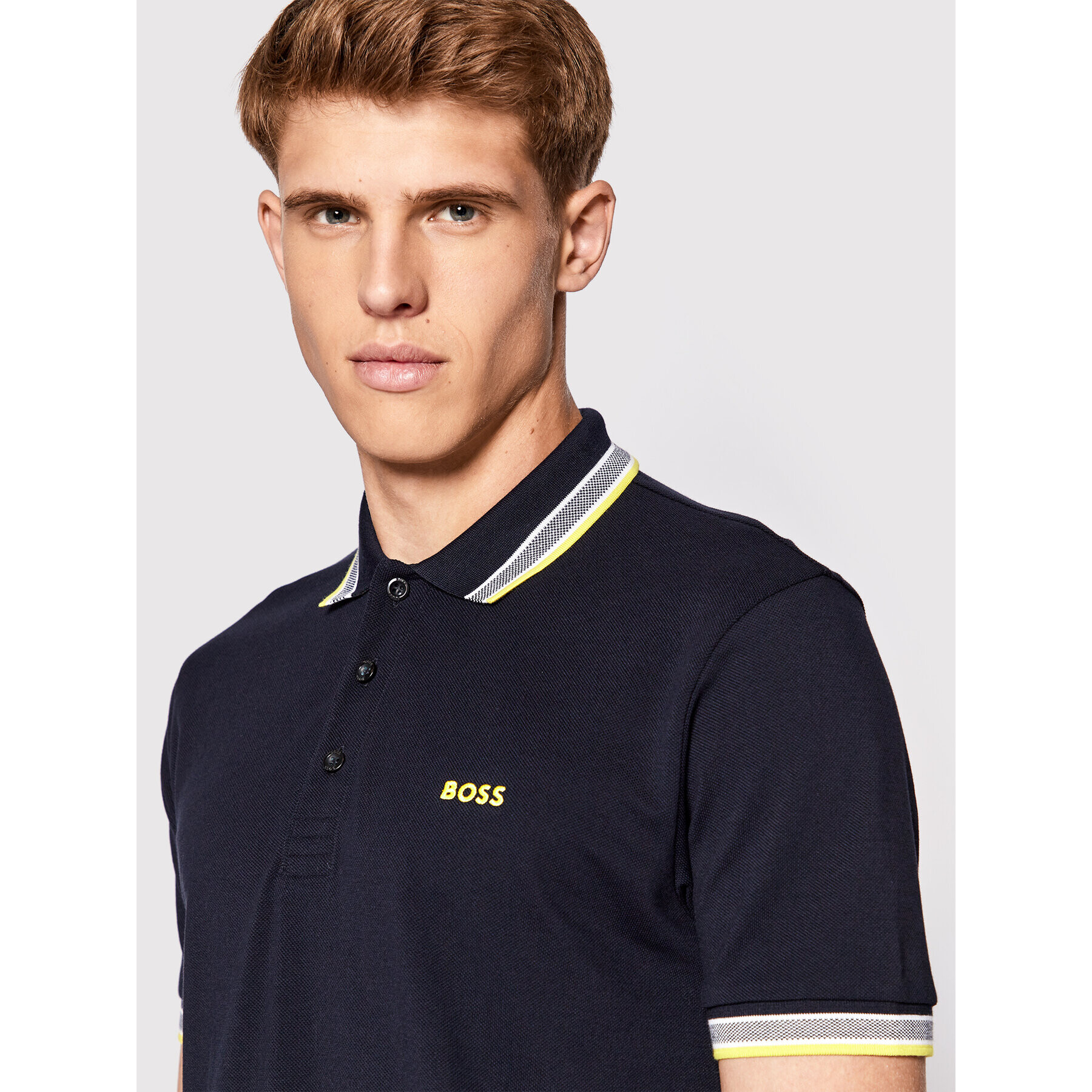 Boss Polokošile Paddy 50468983 Tmavomodrá Regular Fit - Pepit.cz