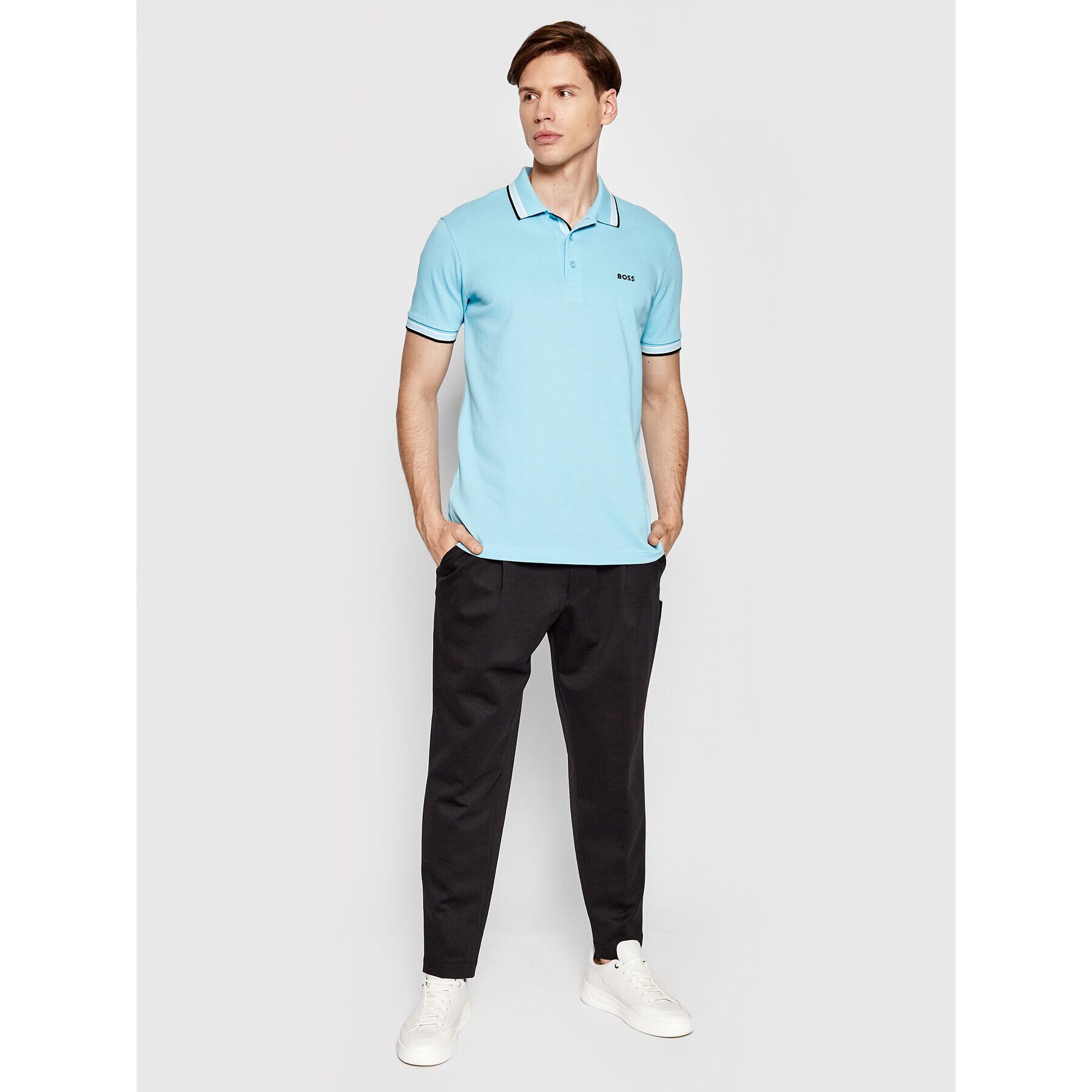 Boss Polokošile Paddy 50469055 Modrá Regular Fit - Pepit.cz