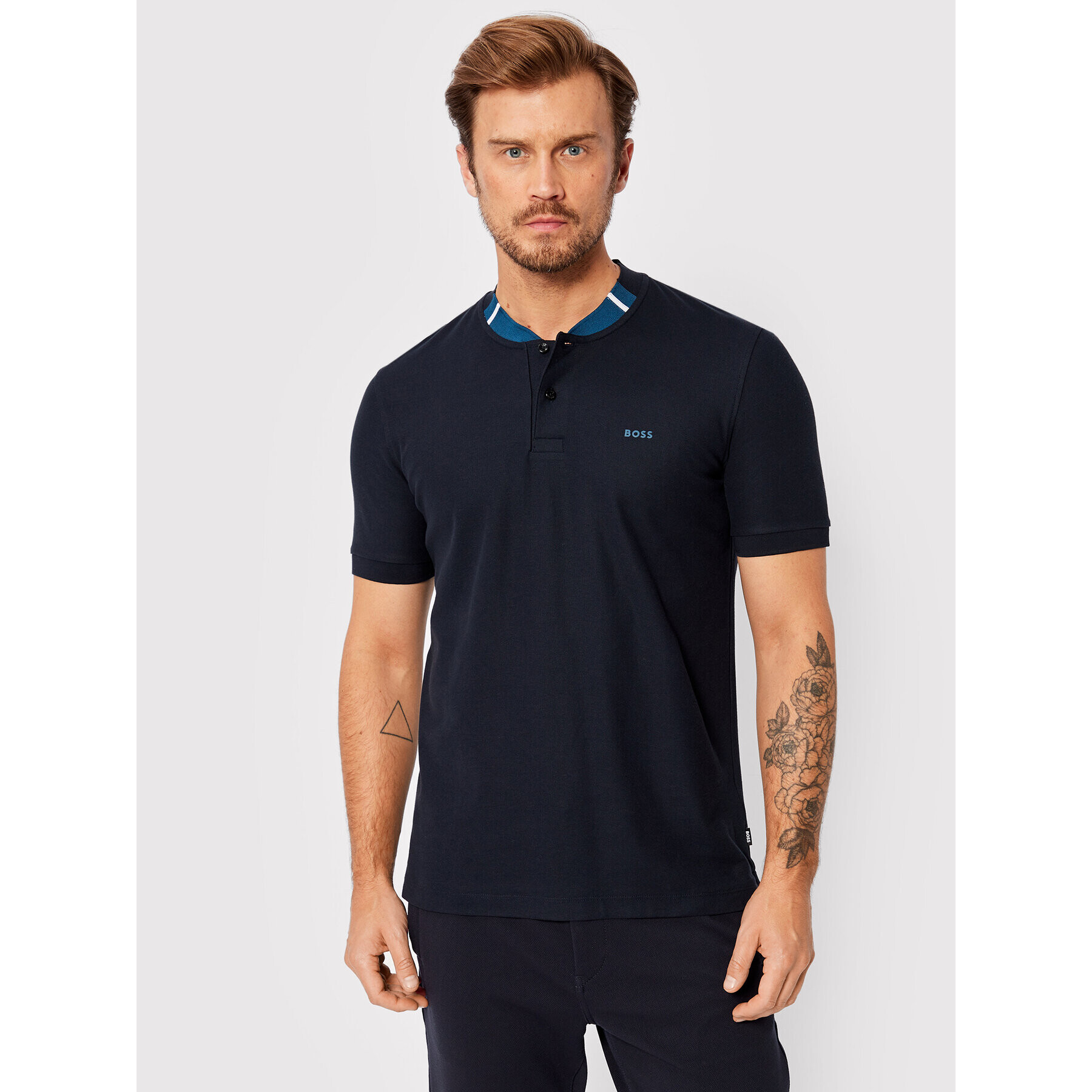 Boss Polokošile Pal 16 50471685 Tmavomodrá Slim Fit - Pepit.cz