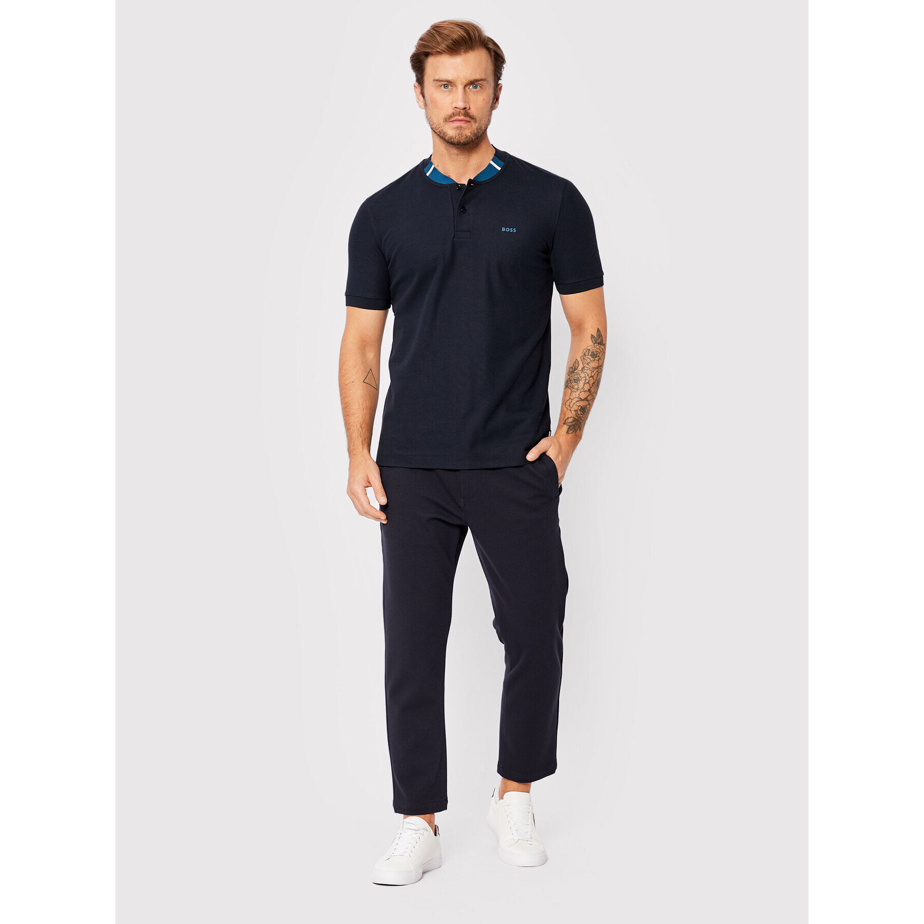 Boss Polokošile Pal 16 50471685 Tmavomodrá Slim Fit - Pepit.cz