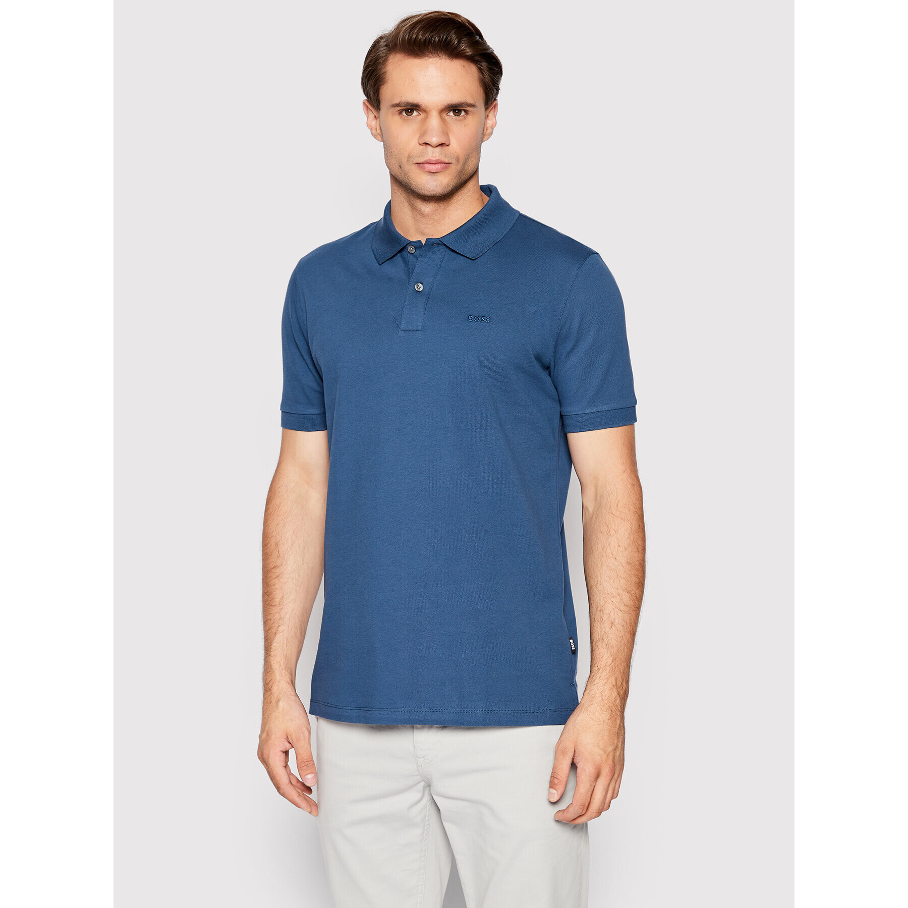 Boss Polokošile Pallas 50468301 Tmavomodrá Regular Fit - Pepit.cz