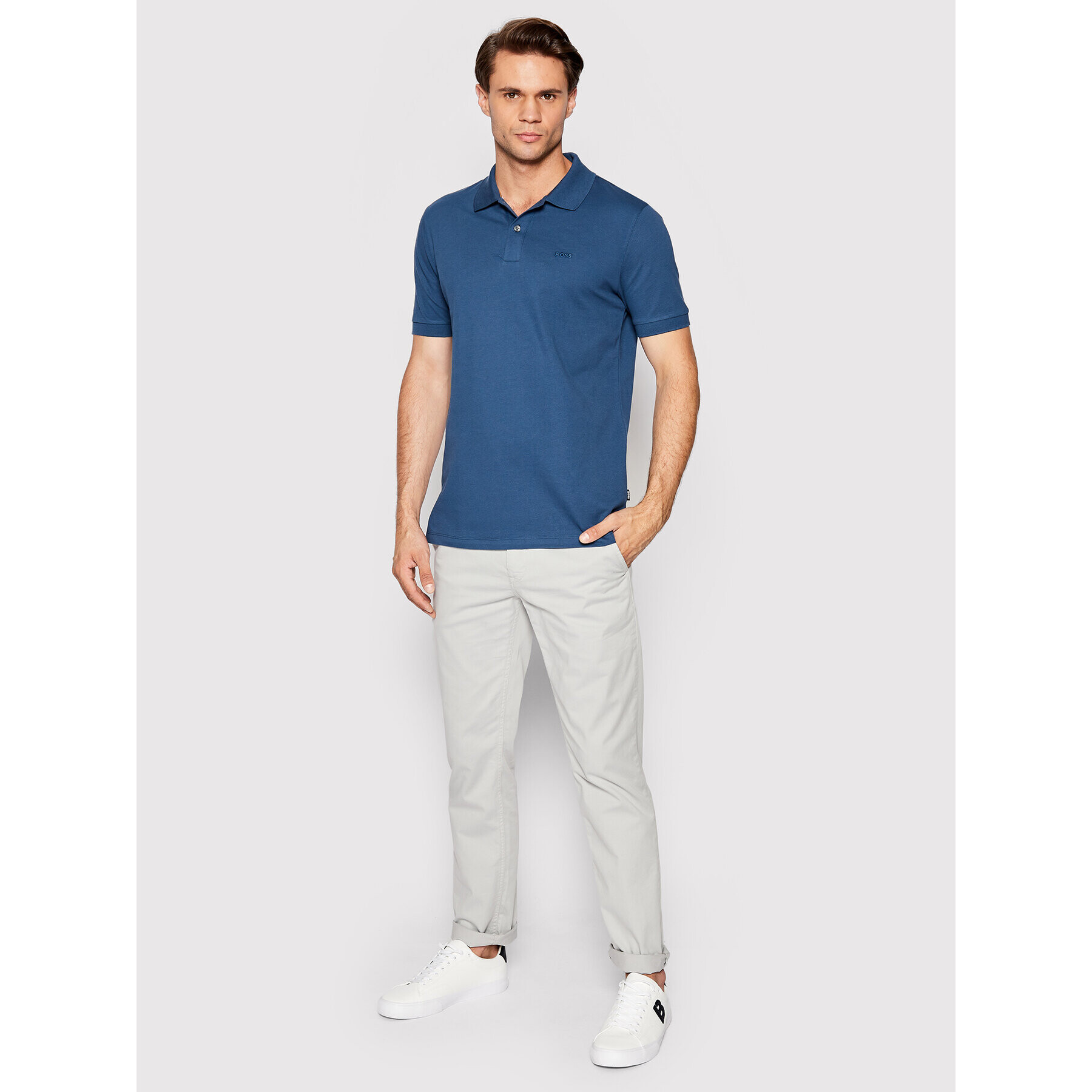 Boss Polokošile Pallas 50468301 Tmavomodrá Regular Fit - Pepit.cz